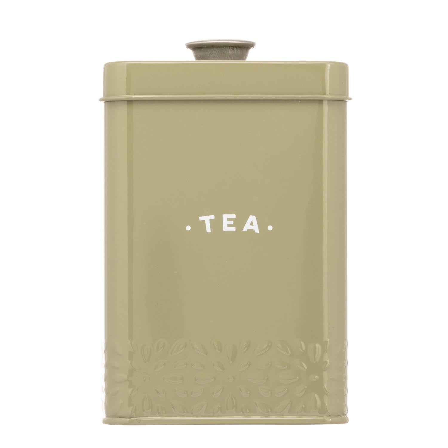 The Home Artisan Street Tea Storage Can - Green 1 Shaws Department Stores
