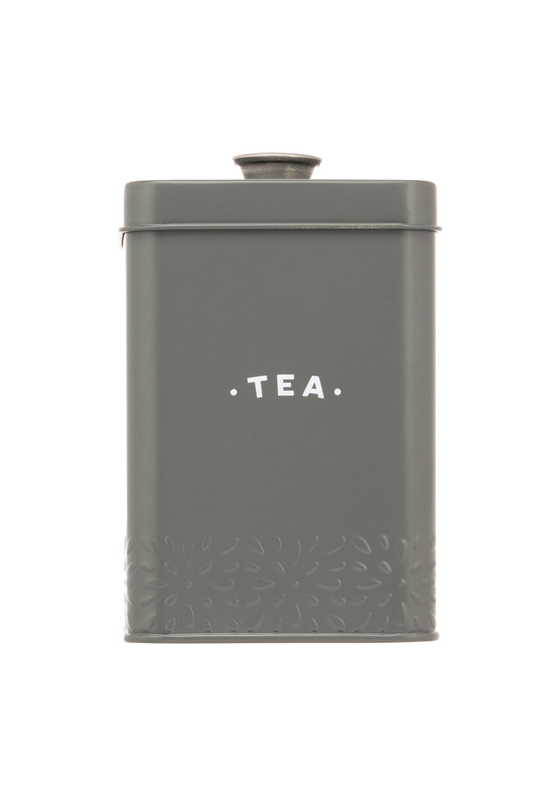 The Home Artisan Street Tea Storage Can - Grey 1 Shaws Department Stores