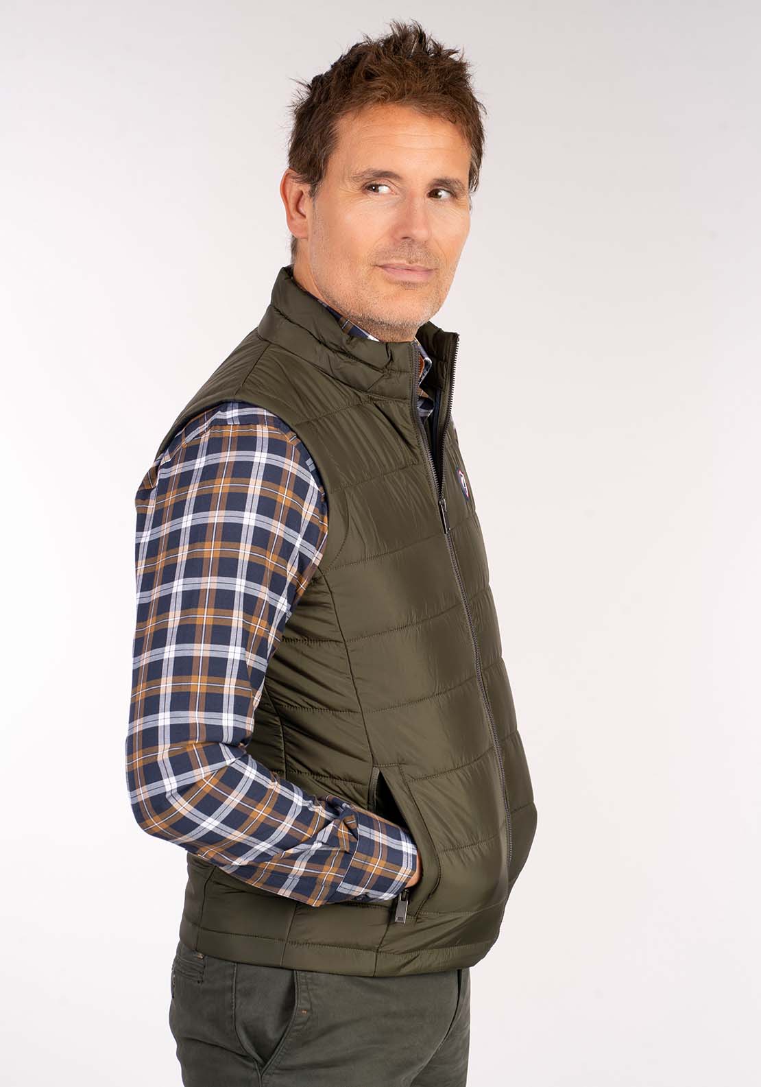 Yeats Gilet - Moss 2 Shaws Department Stores