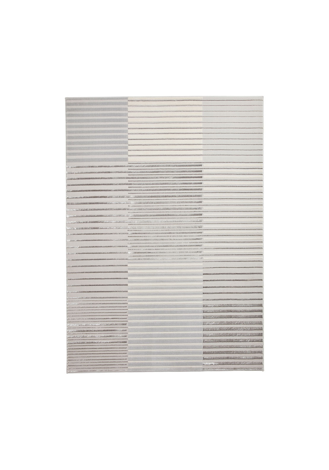 The Home Collection Apollo Modern Linear Rug - Grey / Ivory 1 Shaws Department Stores