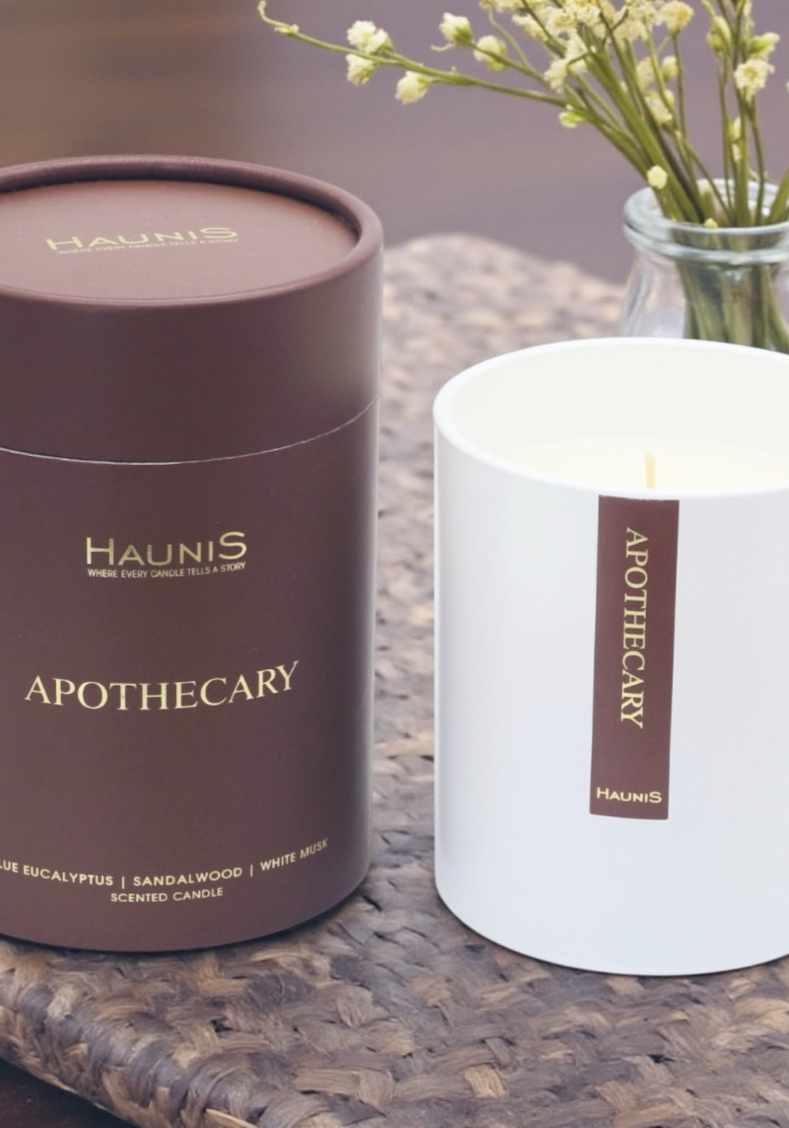 Haunis Apothecary Soy Blend Candle - Apothecary 2 Shaws Department Stores