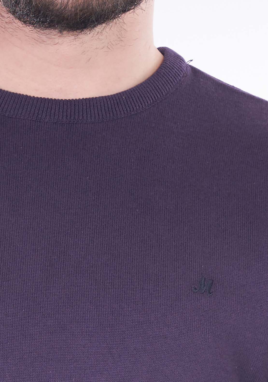 Mineral Ariana Crew Neck Knit - Grape 2 Shaws Department Stores