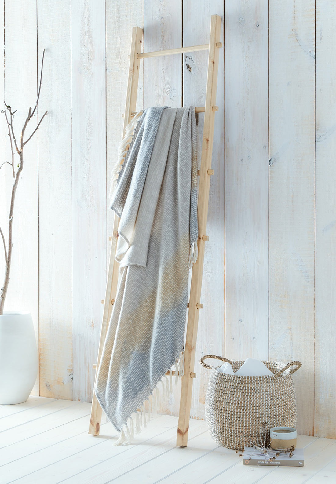 The Home Collection Banded Ochre 130X180Cm Throw 1 Shaws Department Stores