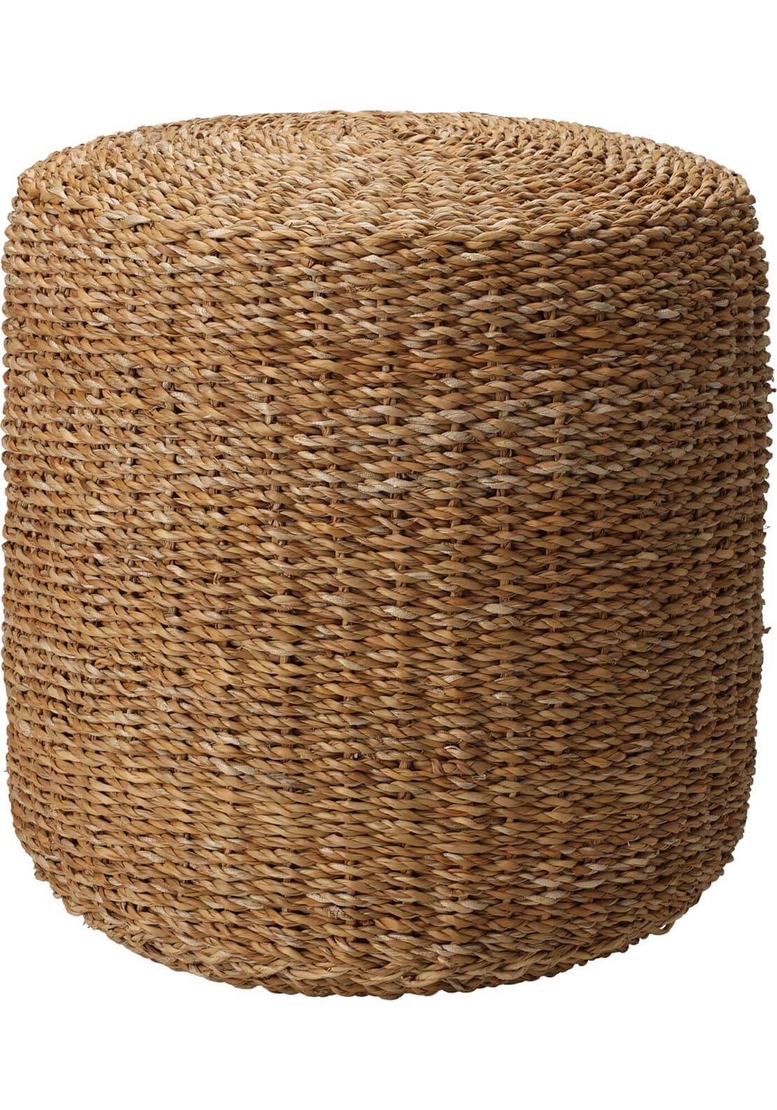The Home Garden Pouf Round Natural 40cm x 40cm x 38cm 1 Shaws Department Stores