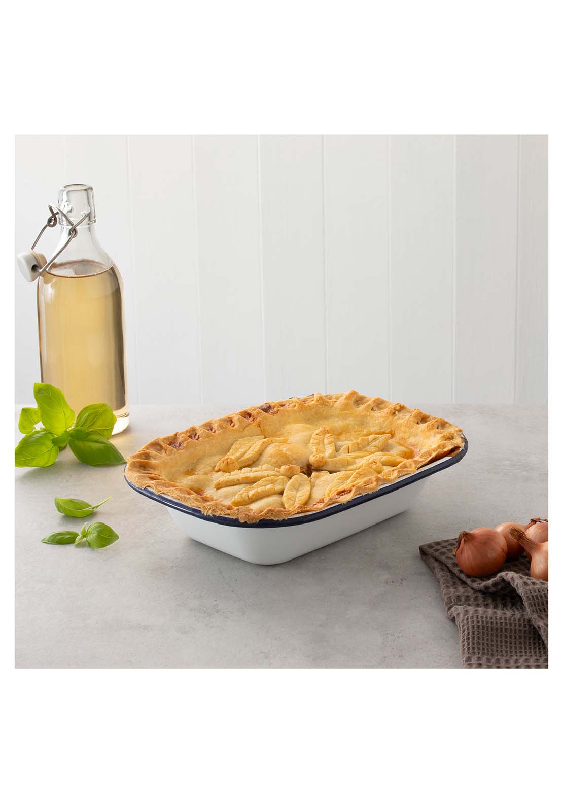 Hairy Bikers Hairy Bikers Enamelled Dish - White 3 Shaws Department Stores