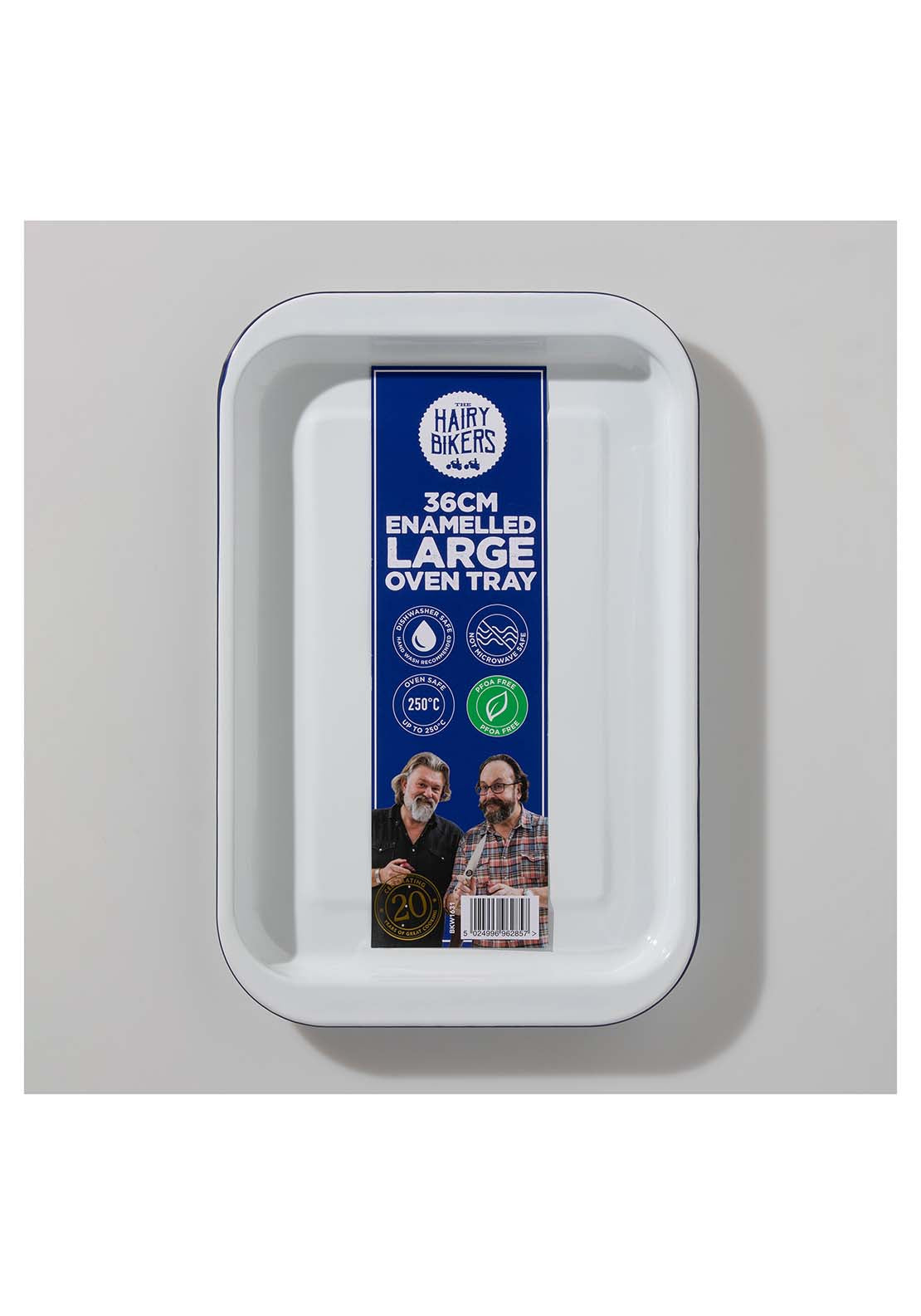 Hairy Bikers Hairy Bikers Enamelled Oven Tray - White 2 Shaws Department Stores