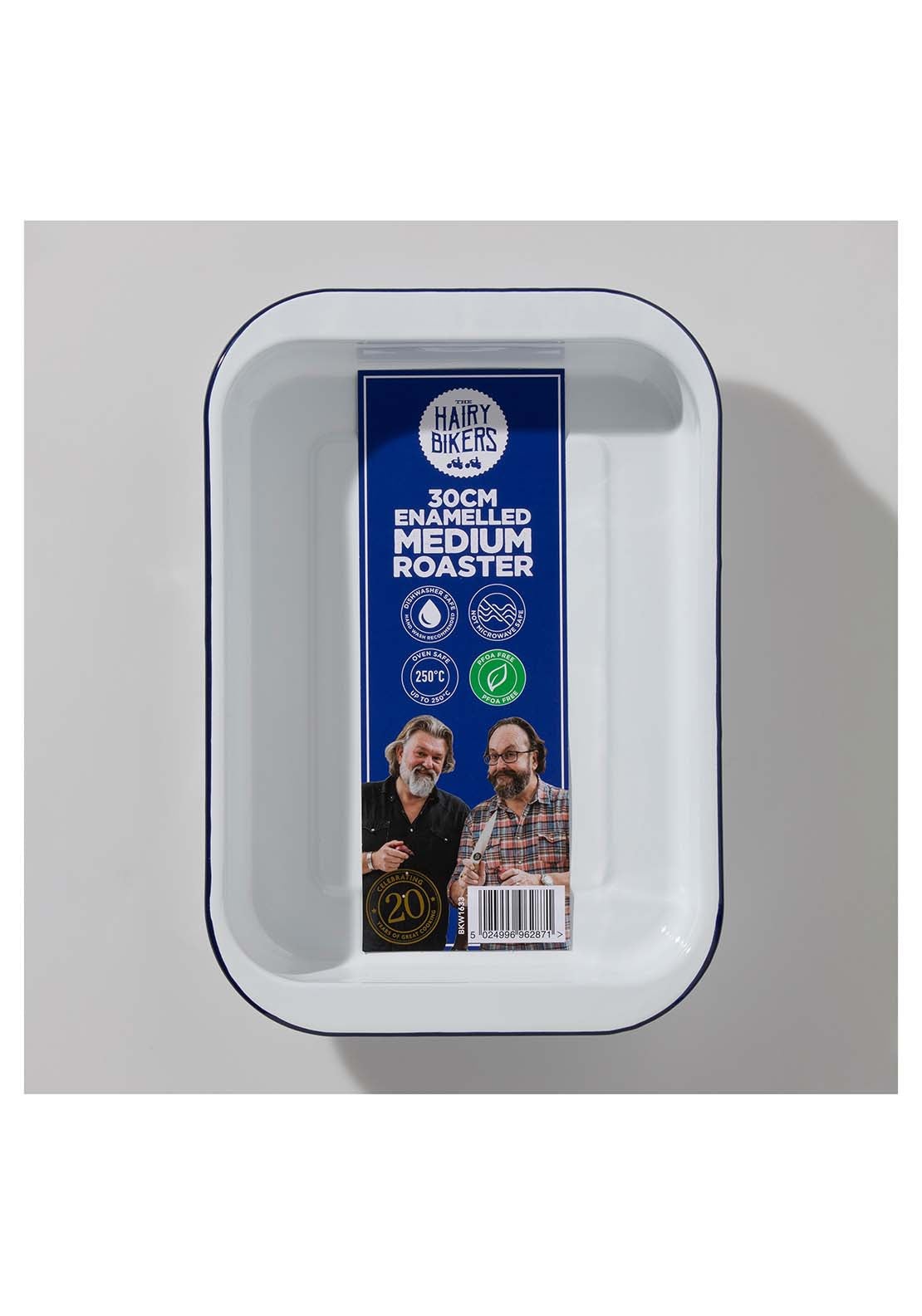 Hairy Bikers Hairy Bikers Enamelled Oven Tray - White 2 Shaws Department Stores