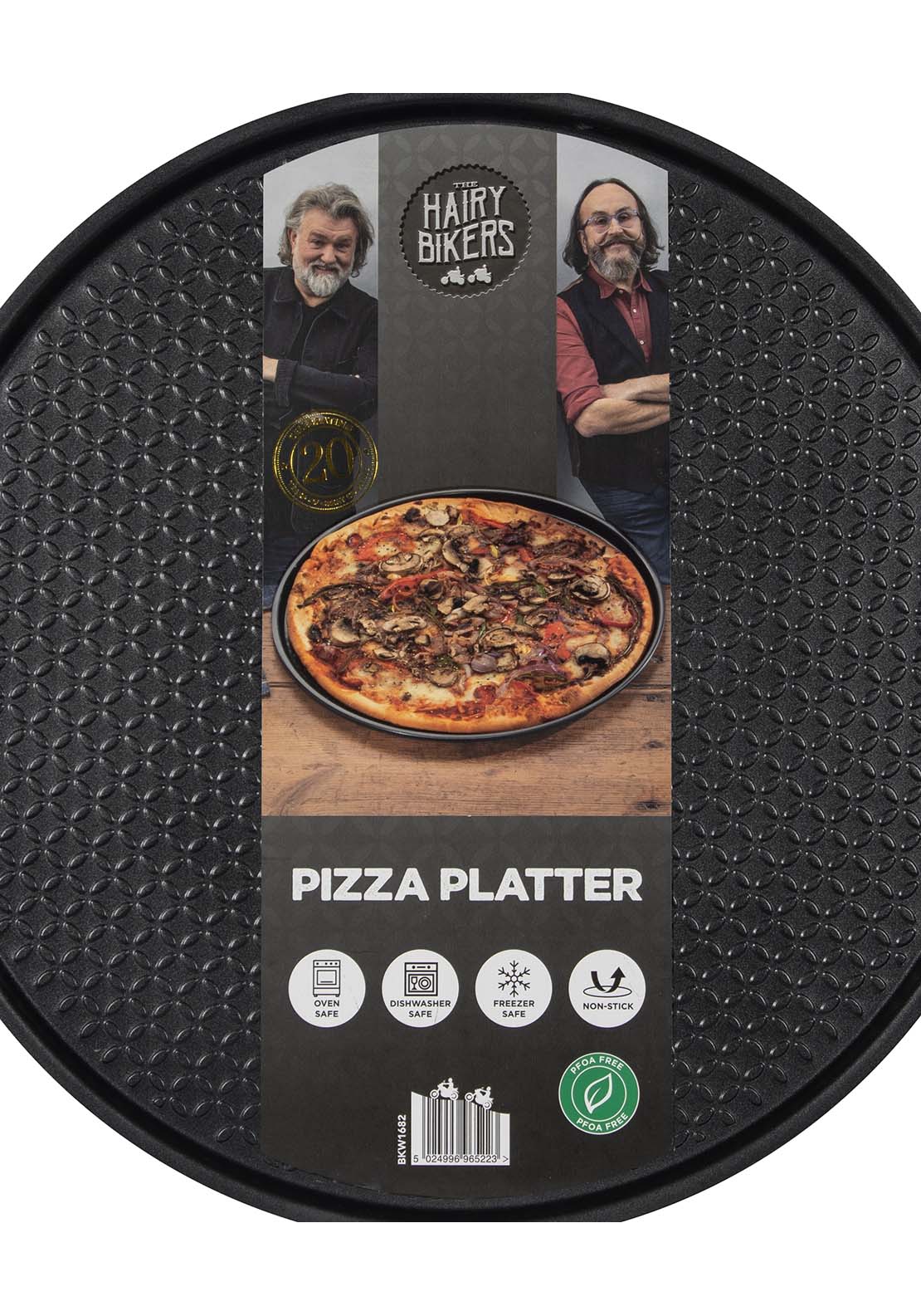 Hairy Bikers Hairy Bikers Pizza Tray - Black 2 Shaws Department Stores