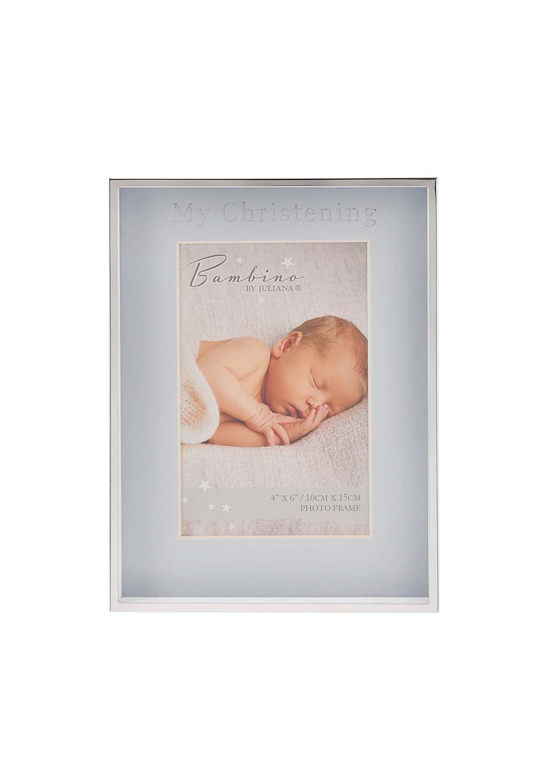 Bambino By Juliana Photo Frame "Christening Day" Blue 4" X 6" 1 Shaws Department Stores