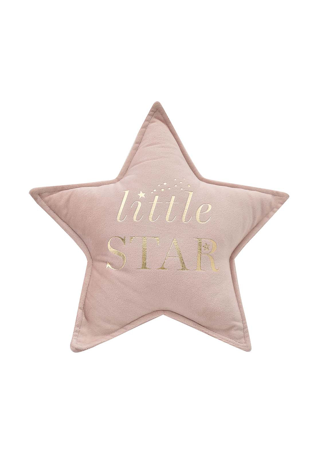 Bambino By Juliana Little Star Velvet Cushion 30Cm Blush 1 Shaws Department Stores