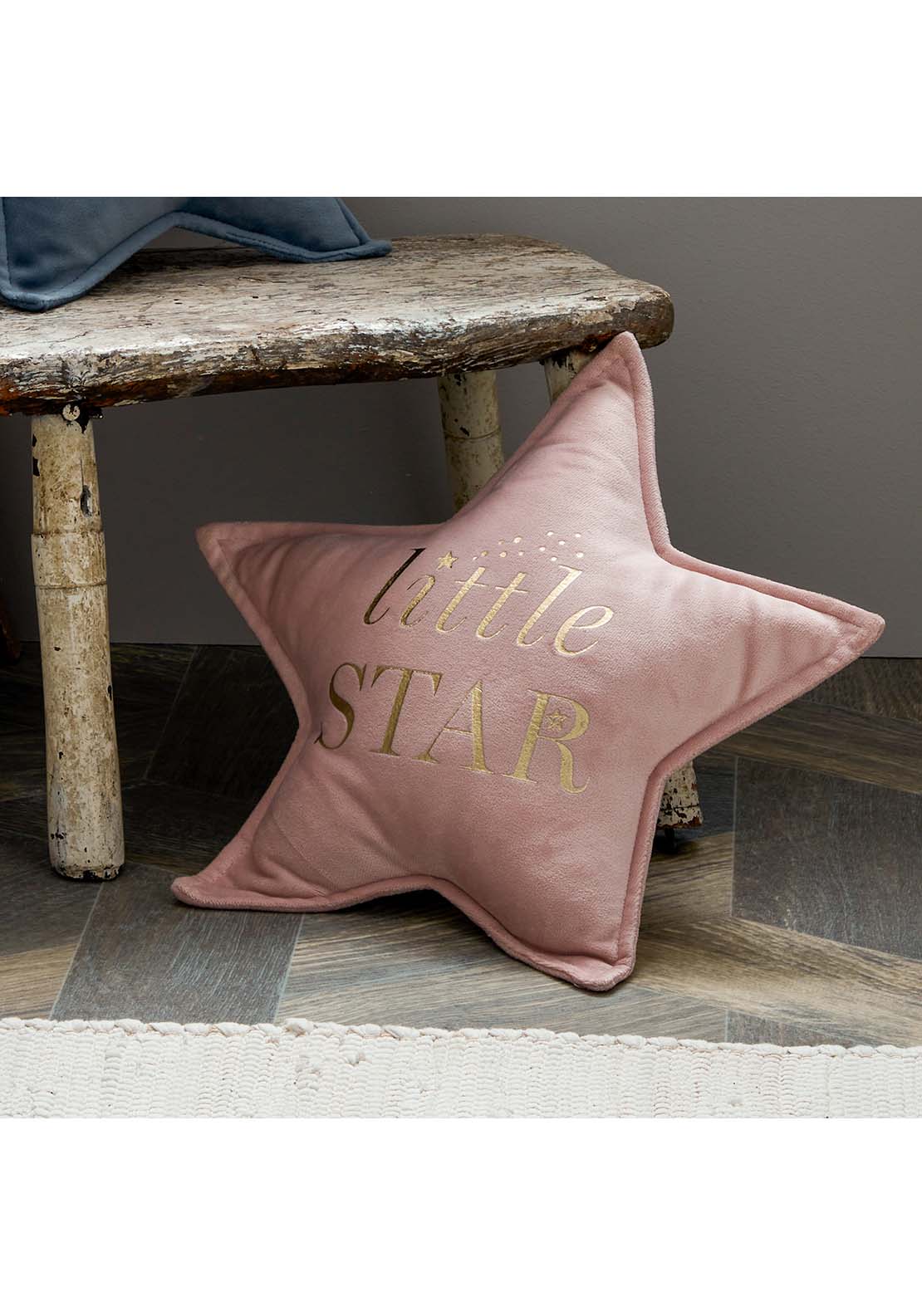 Bambino By Juliana Little Star Velvet Cushion 30Cm Blush 2 Shaws Department Stores