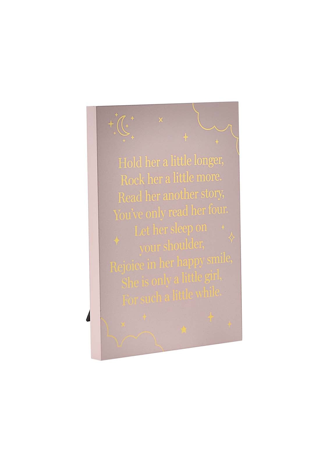 The Home Collection Wood Stand Plaque Little Girl 7 Shaws Department Stores