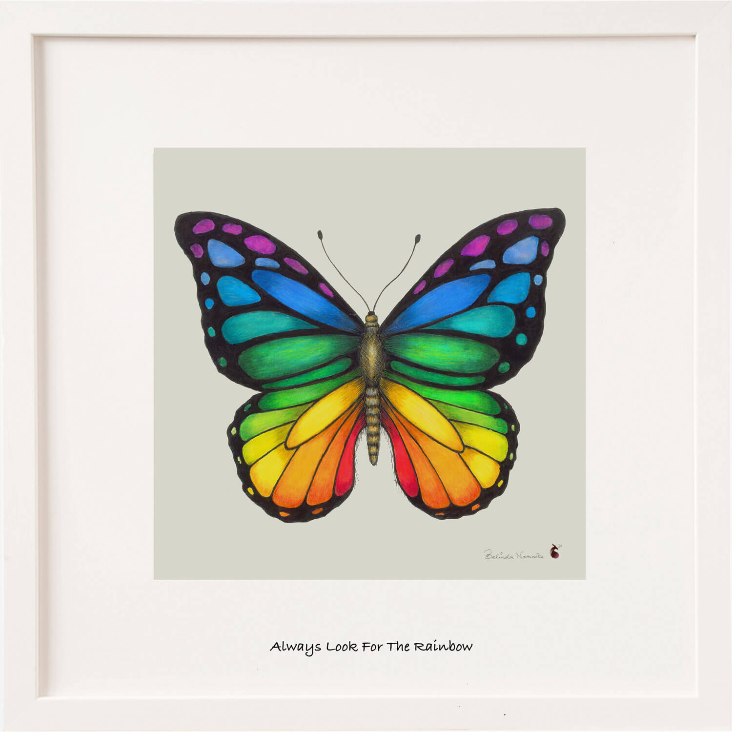 Belinda Northcote Always Look for the Rainbow 6x6inches 1 Shaws Department Stores