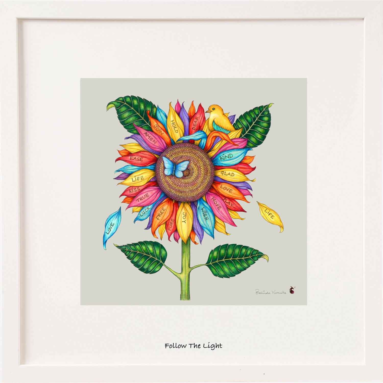 Belinda Northcote Follow the Light Art 6x6inches 1 Shaws Department Stores