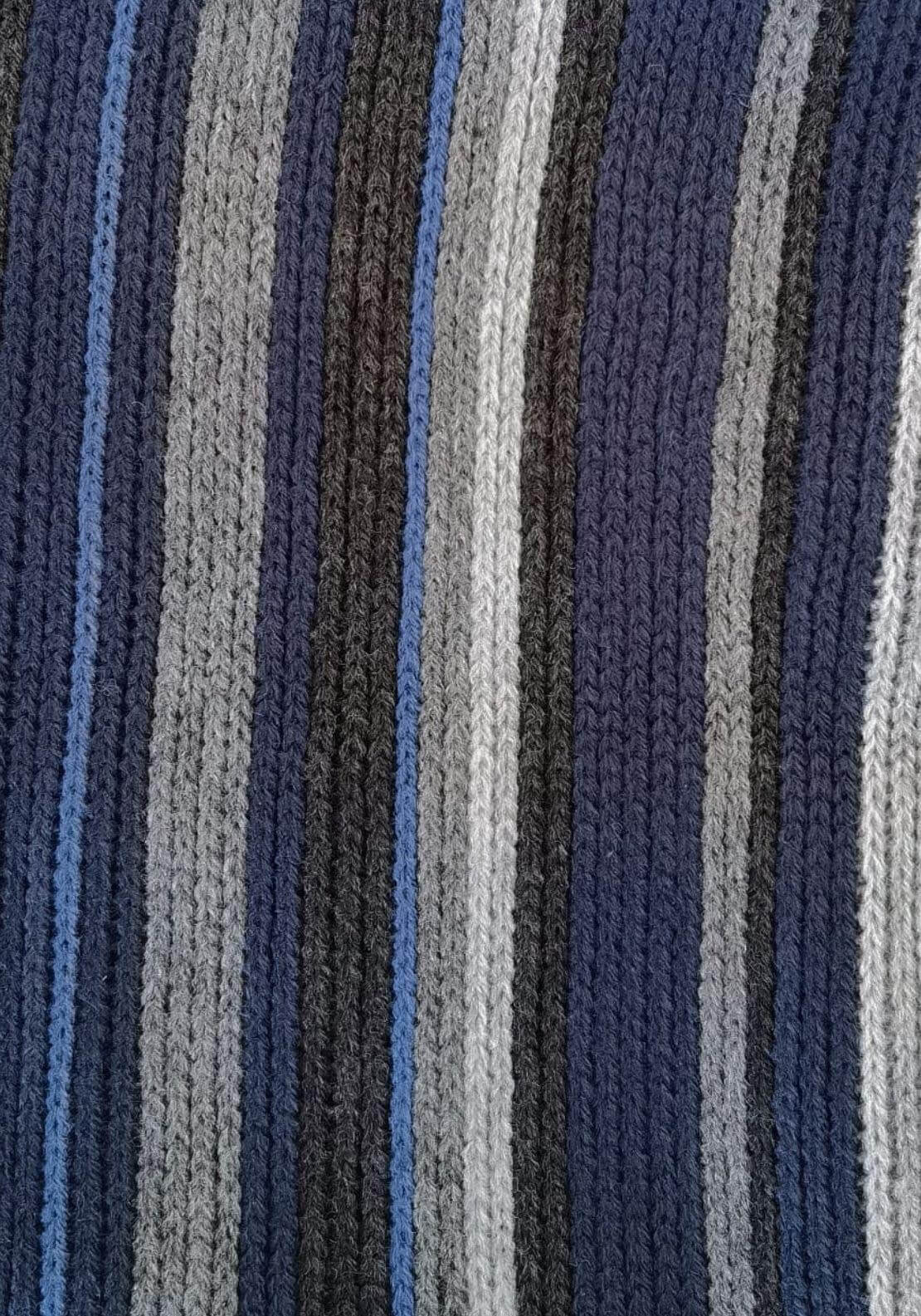 Yeats Boxed Raschel Scarf - Grey / Blue 2 Shaws Department Stores