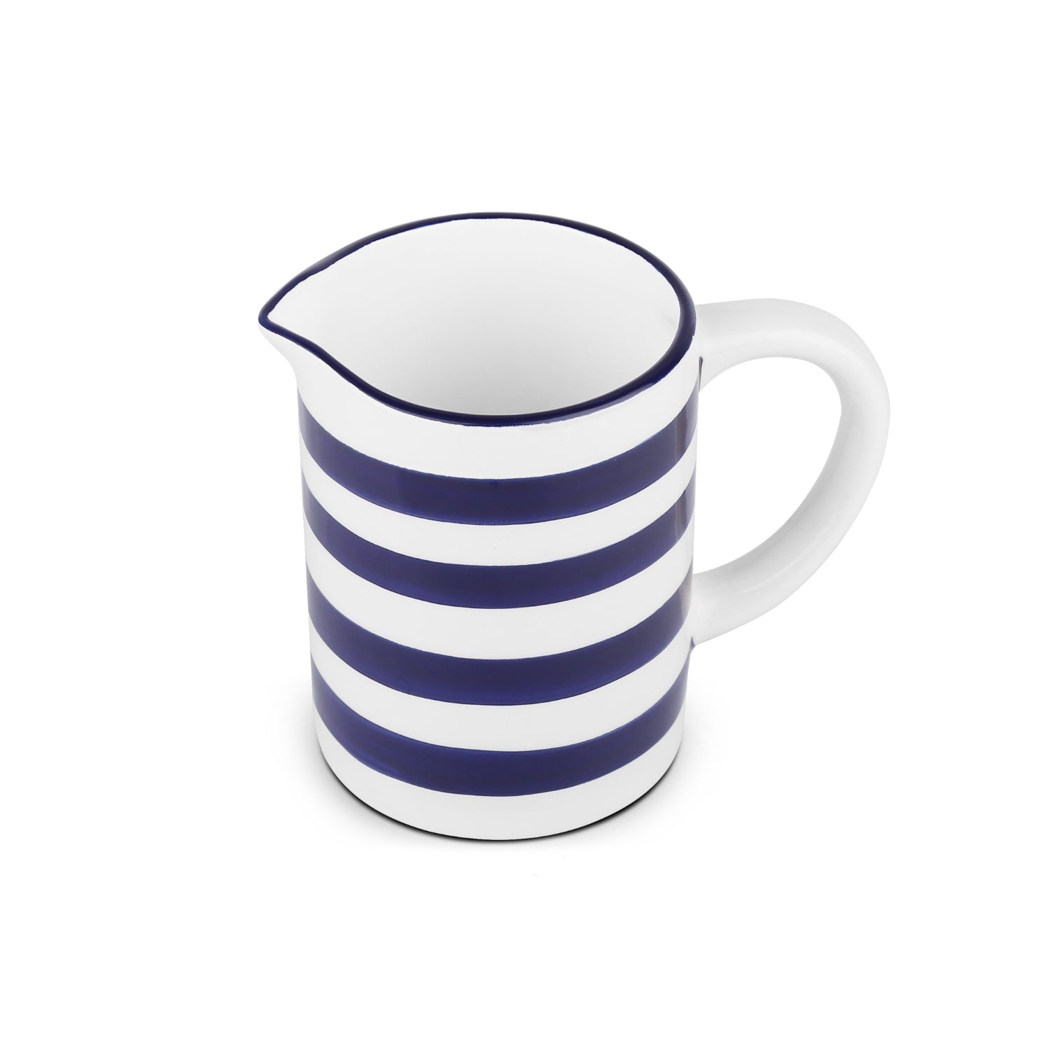 Newbridge Silverware Blue Stripe Cream & Sugar Set 3 Shaws Department Stores