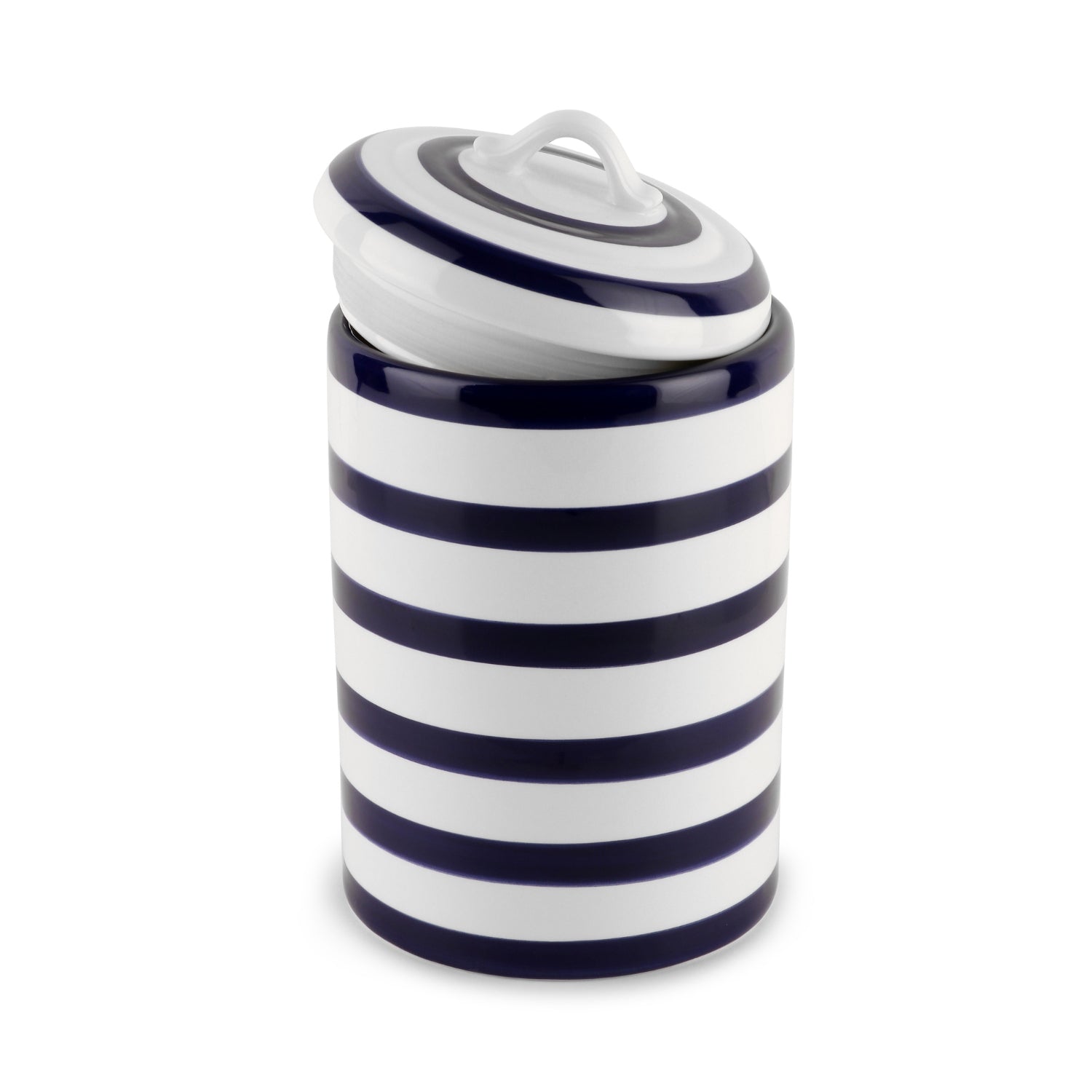 Newbridge Silverware Blue Stripe Cannister Small 1 Shaws Department Stores