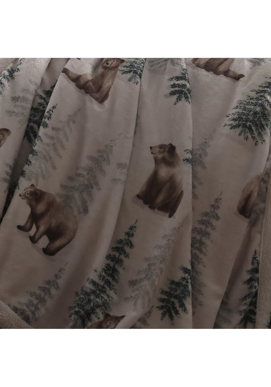 The Home Collection Soft Bear Throw 150cm x 200cm - Green 5 Shaws Department Stores