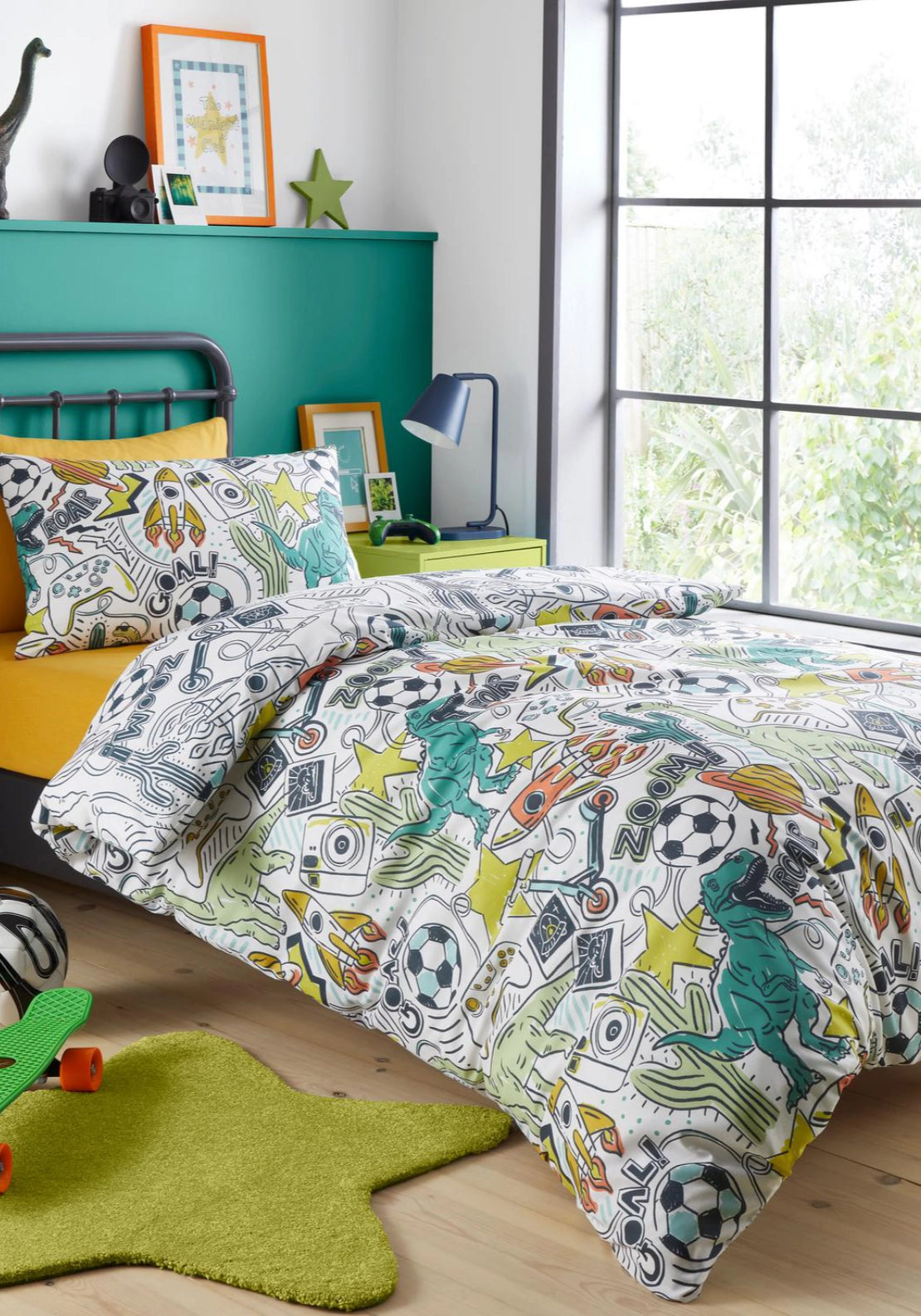 Scribble Zoom Duvet Cover Set - Multi