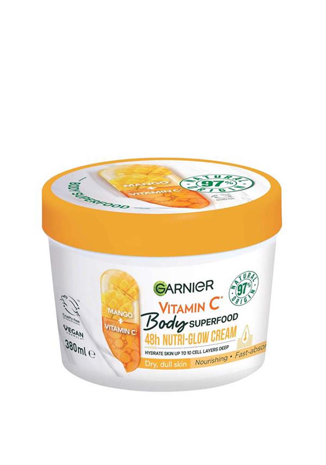 Garnier Body Superfood Mango & Vitamin C Body Cream 1 Shaws Department Stores