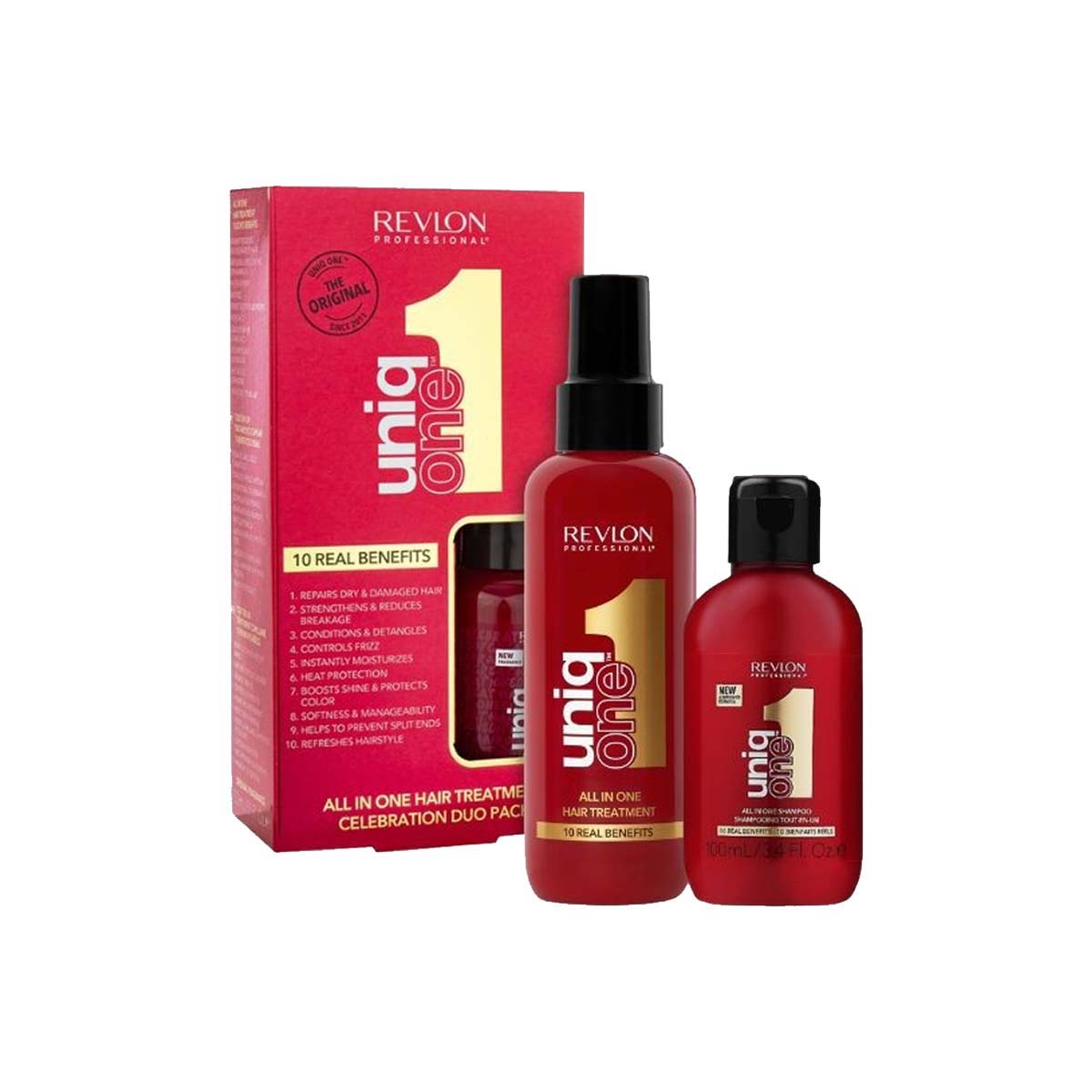 Revlon Uniq One Hair Treatment 150ml & Shampoo 100ml Set 1 Shaws Department Stores