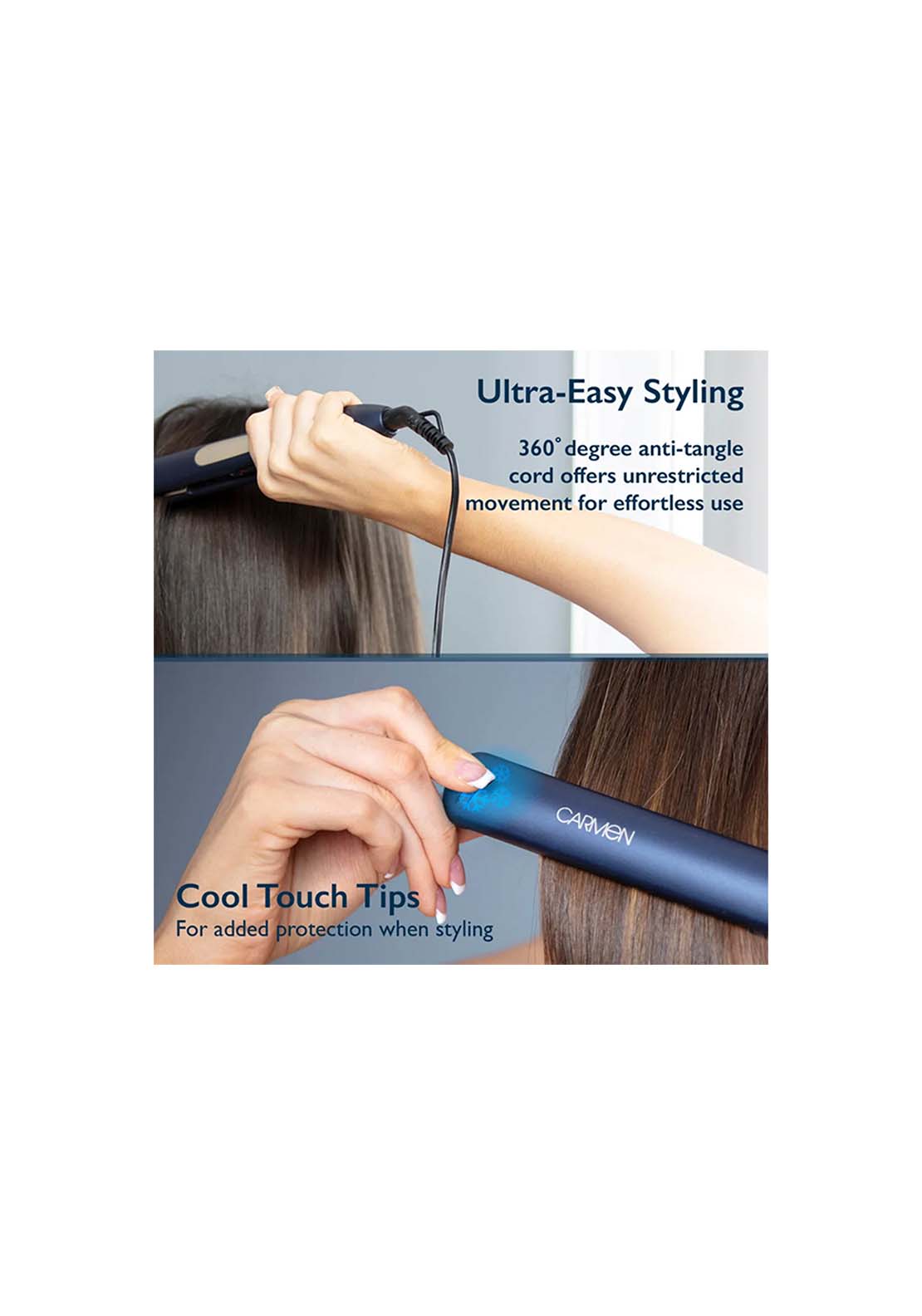 Carmen Twlight Ceramic Hair Straightener - Black 5 Shaws Department Stores