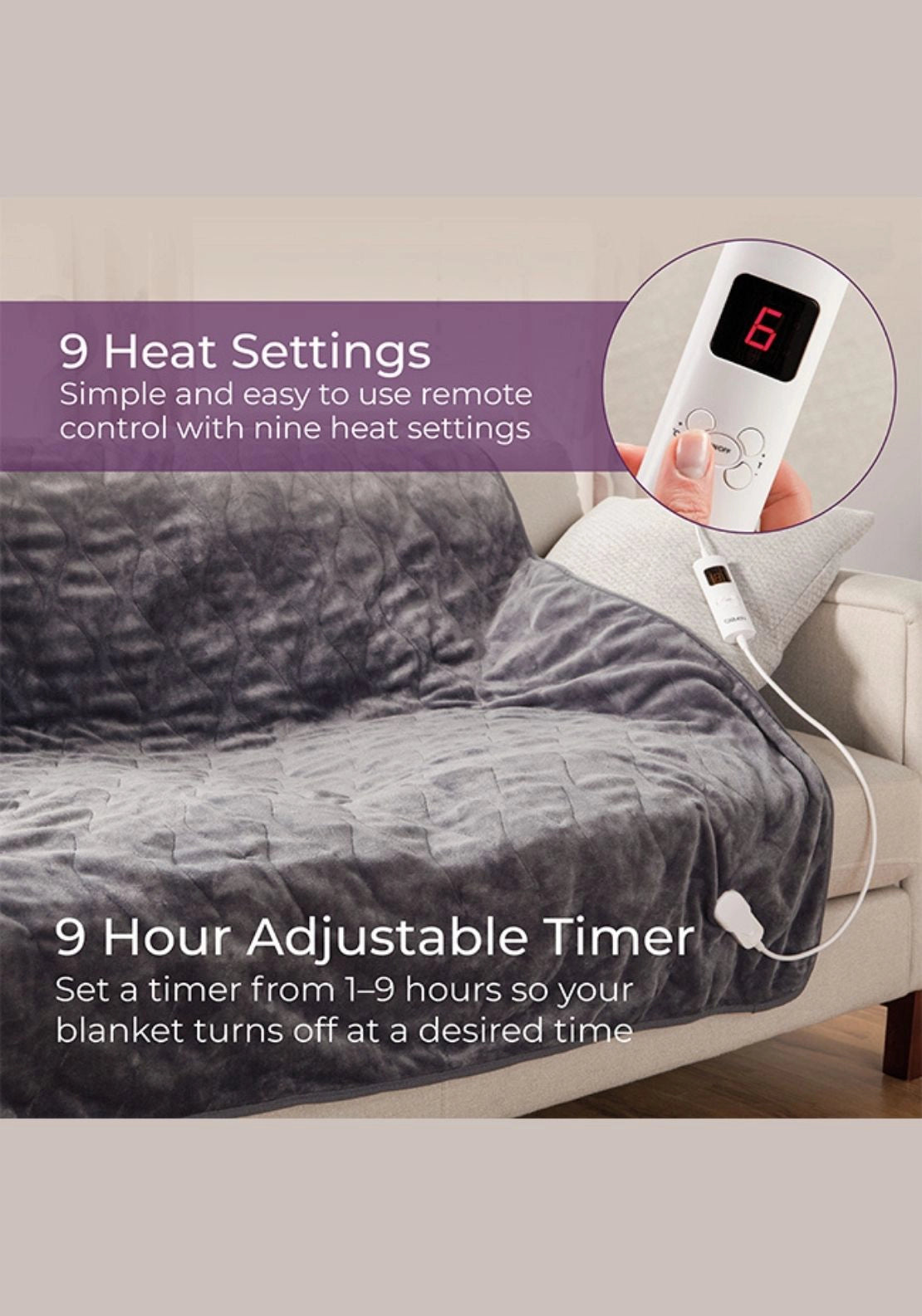 Carmen Electric Fleece Over Blanket | C81148 3 Shaws Department Stores