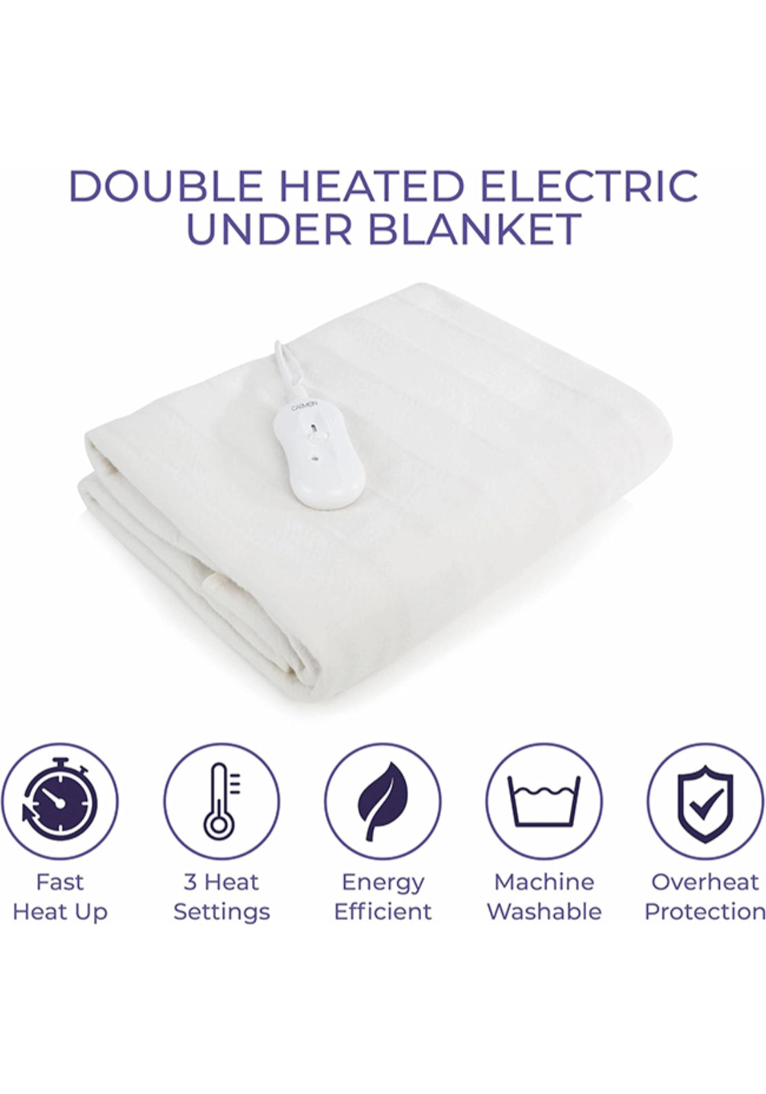 Carmen Double Heated Under Blanket | C81193 6 Shaws Department Stores