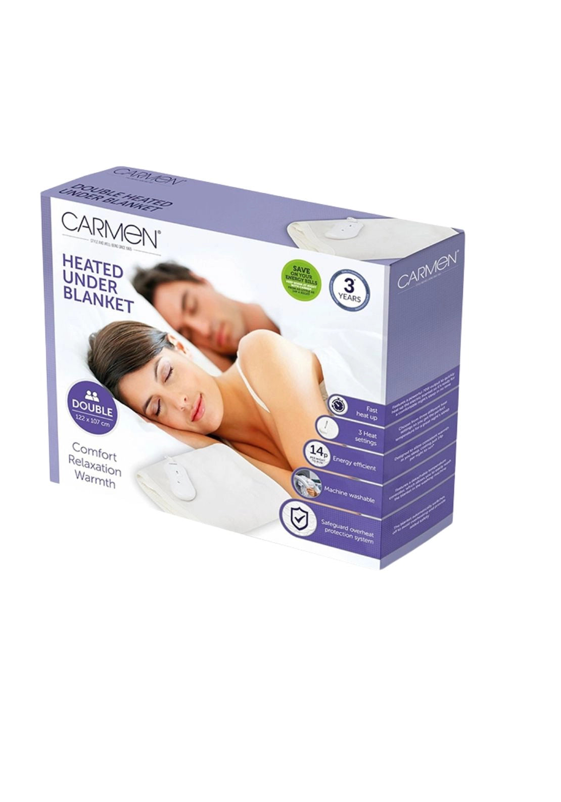 Carmen Double Heated Under Blanket | C81193 7 Shaws Department Stores