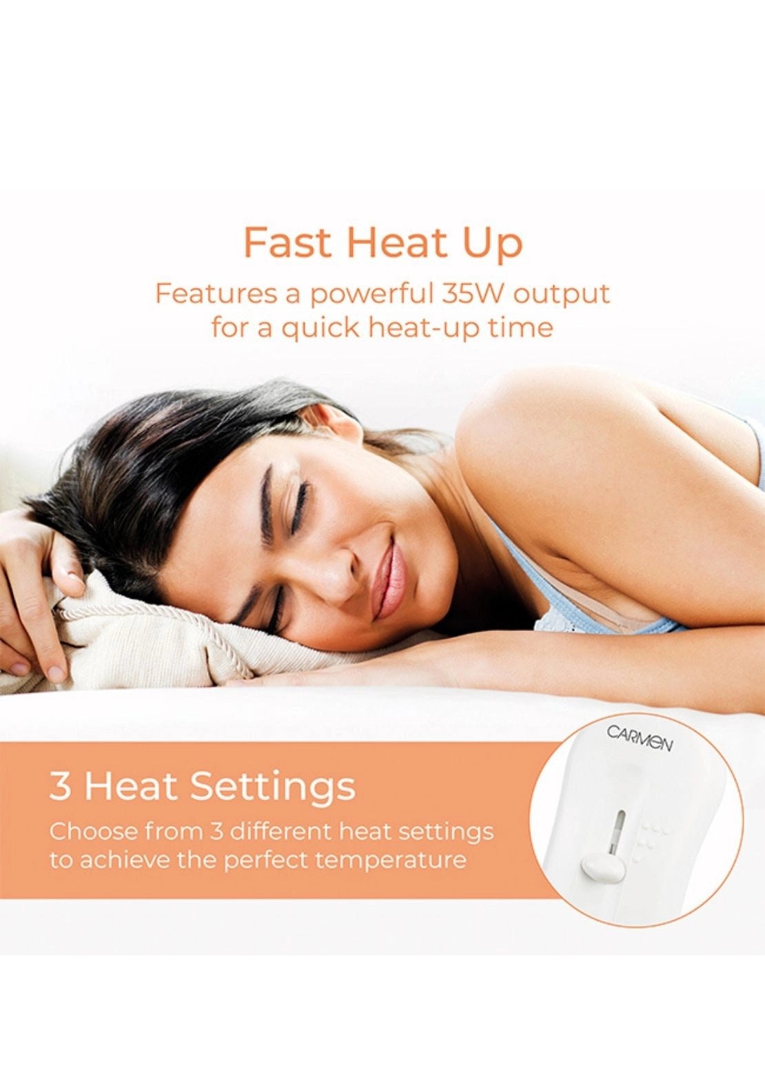 Carmen Single Heated Under Blanket | C81195 2 Shaws Department Stores