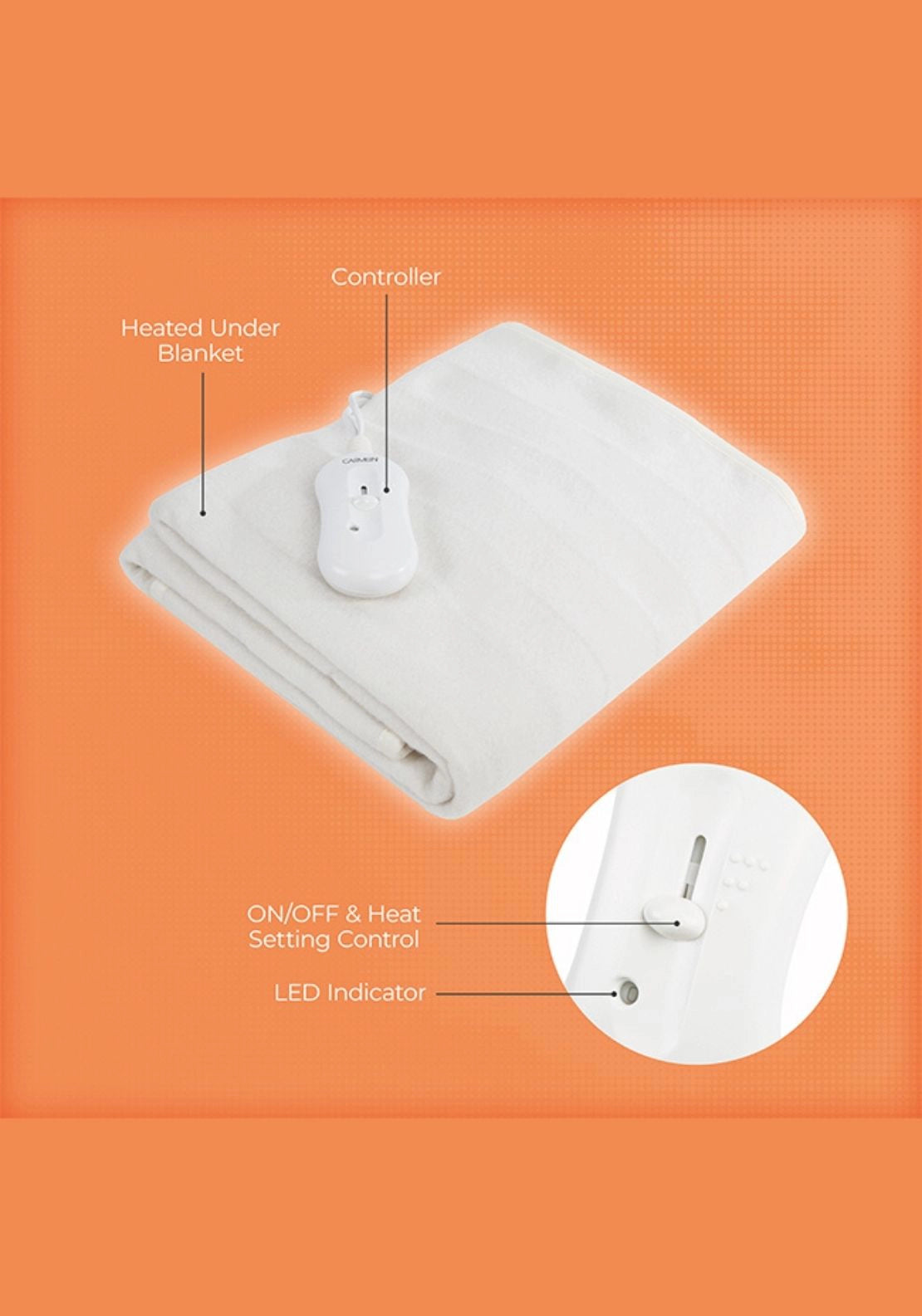 Carmen Single Heated Under Blanket | C81195 5 Shaws Department Stores