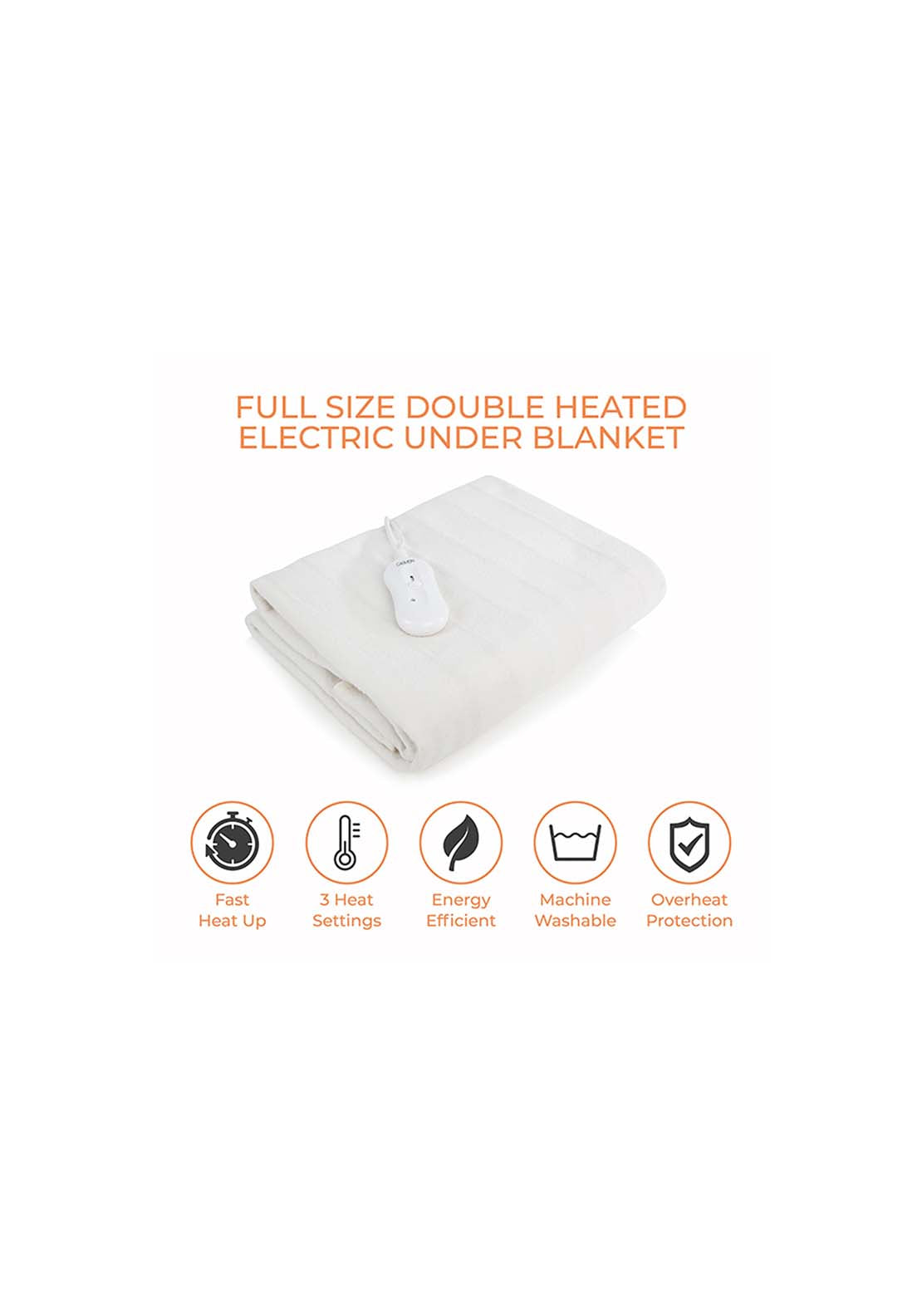 Carmen Double Size Heated Under Blanket | C81196 3 Shaws Department Stores