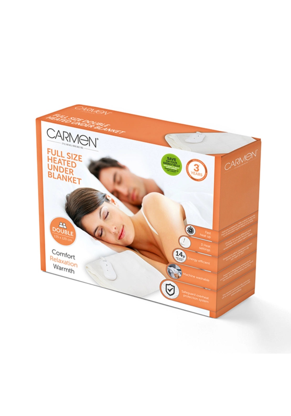 Carmen Double Size Heated Under Blanket | C81196 7 Shaws Department Stores