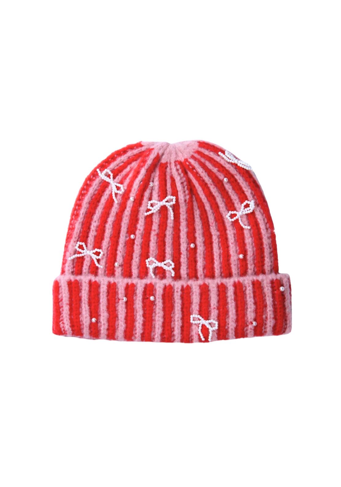 Bow Detail Hat - Red