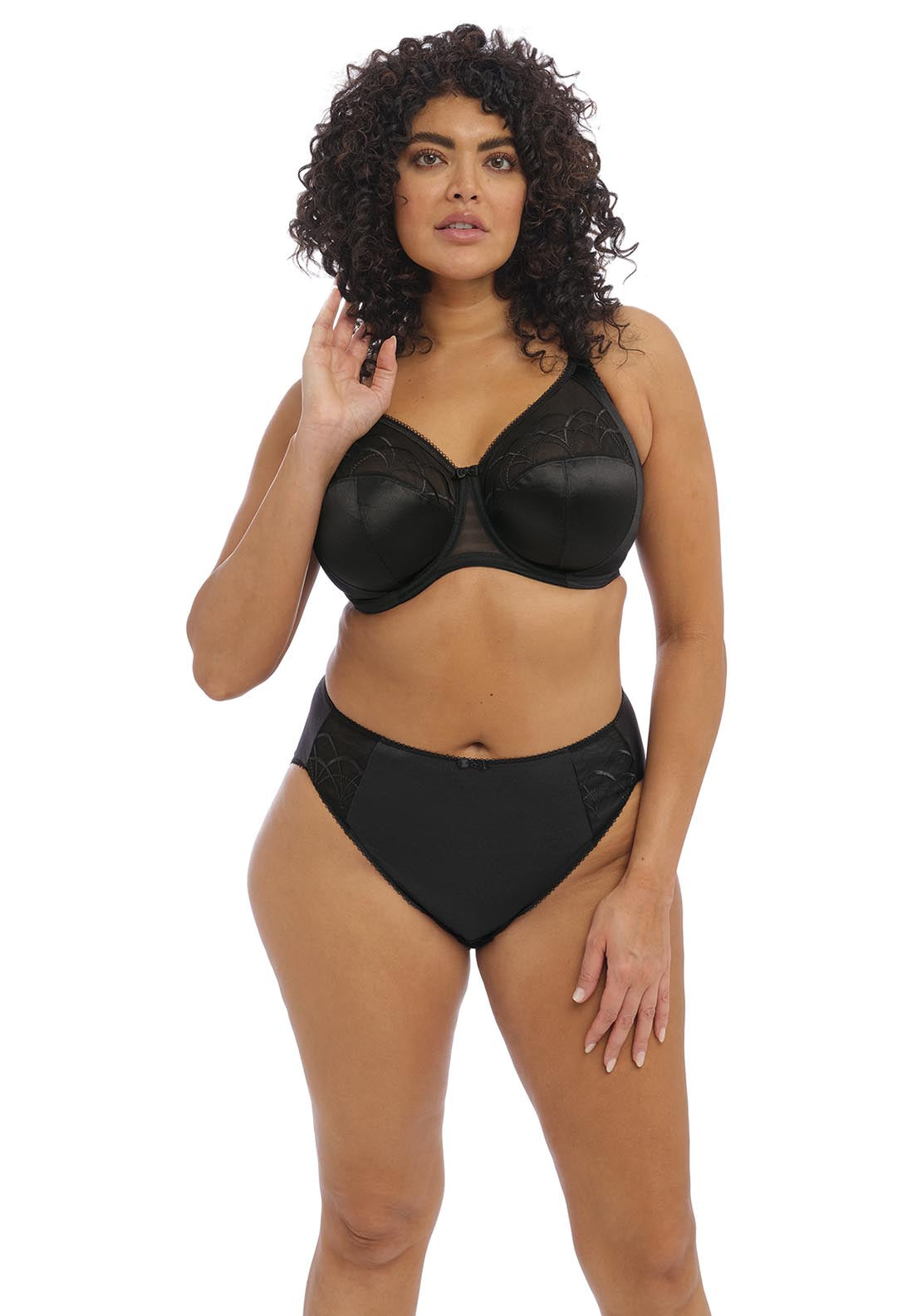Elomi Cate Underwire Full Cup Banded Bra - Black 2 Shaws Department Stores