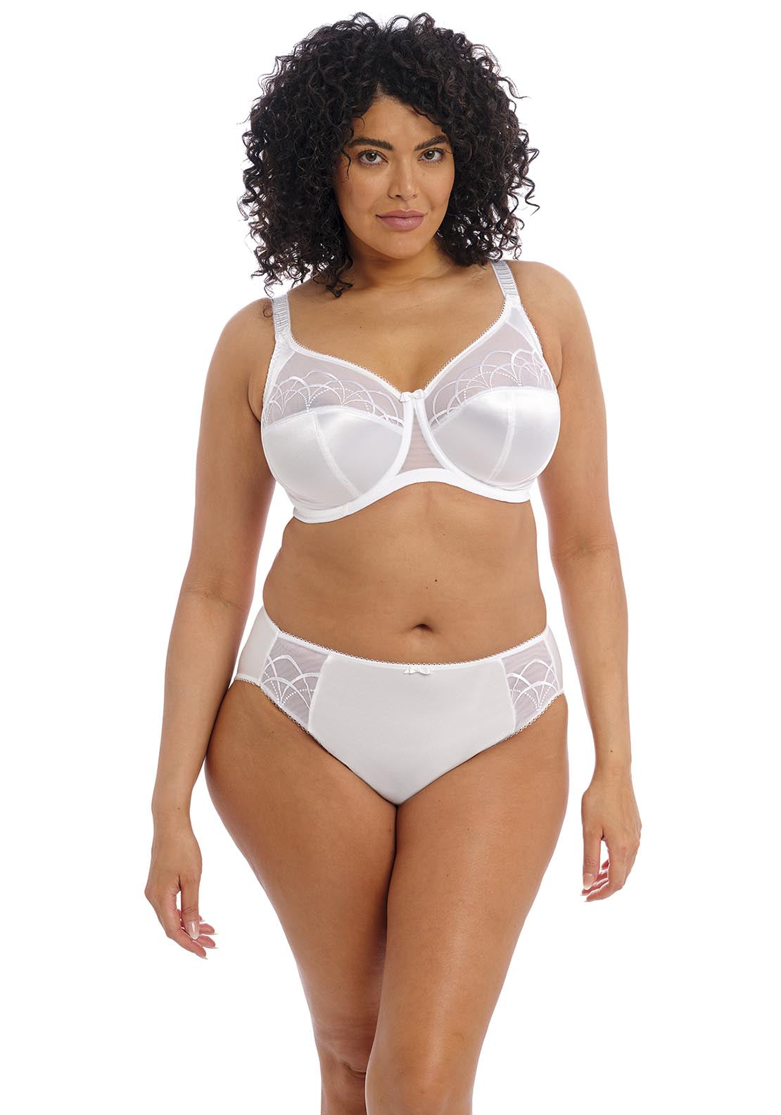 Elomi Cate Underwire Full Cup Banded Bra - White 2 Shaws Department Stores