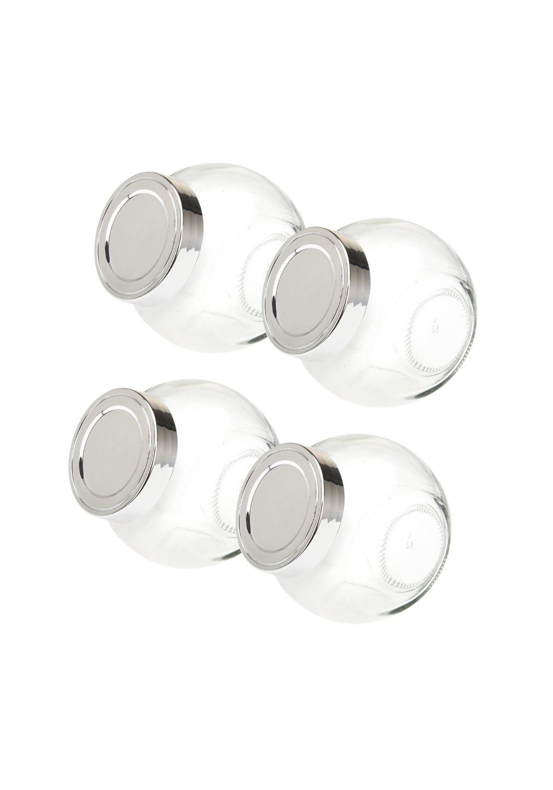 Set of 4 Storage Jars - Clear