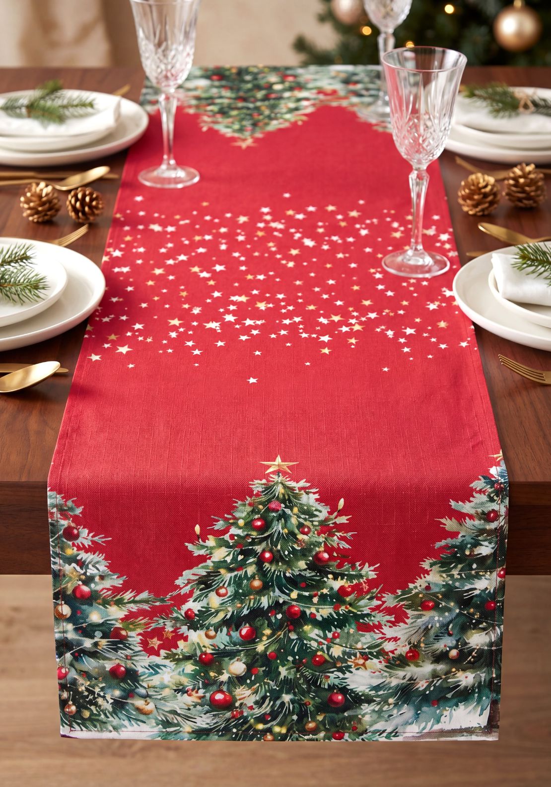Christmas Tree Table Runner - Multi