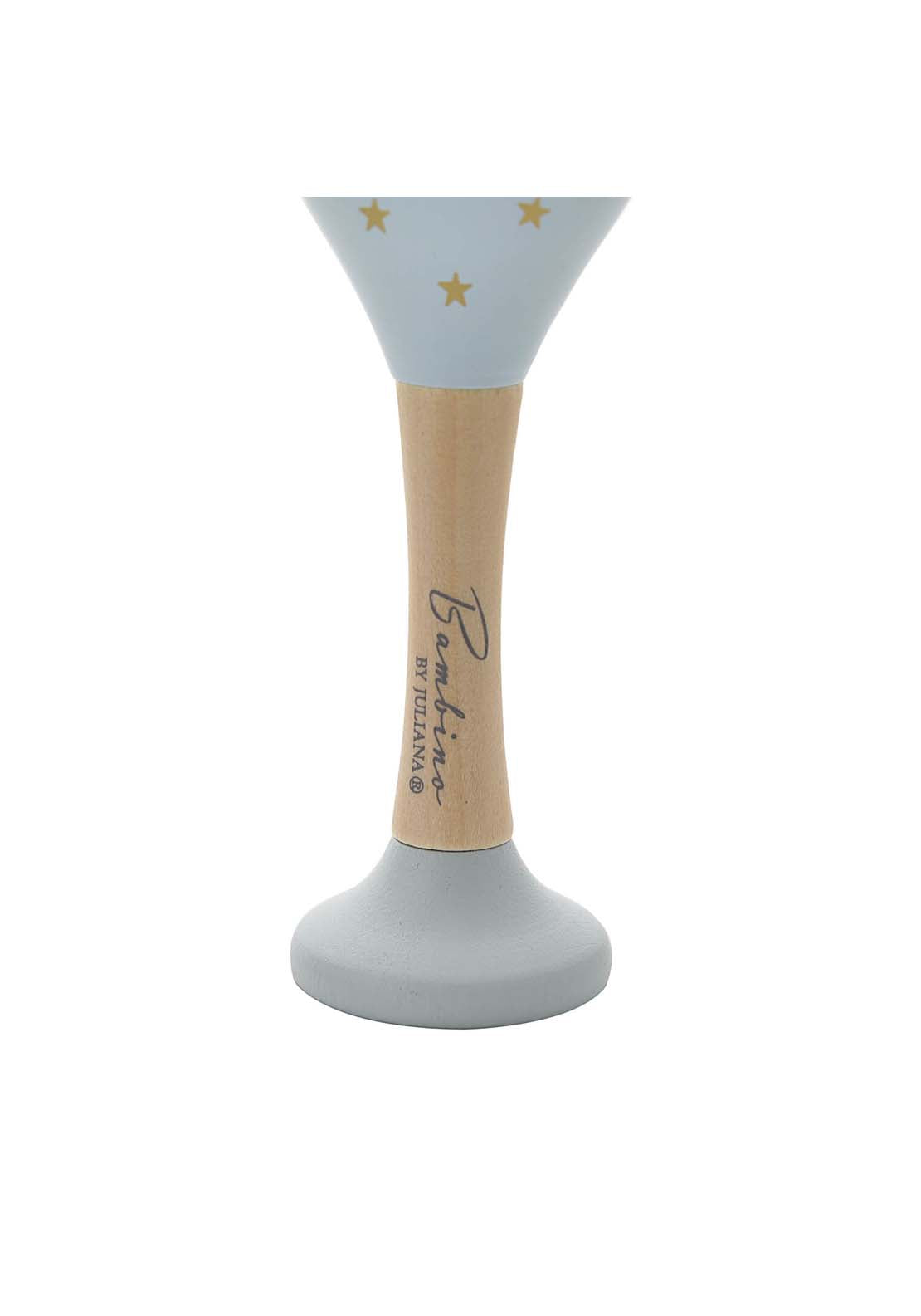Bambino By Juliana Toy Wooden Maracas Rabbit Blue 2 Shaws Department Stores
