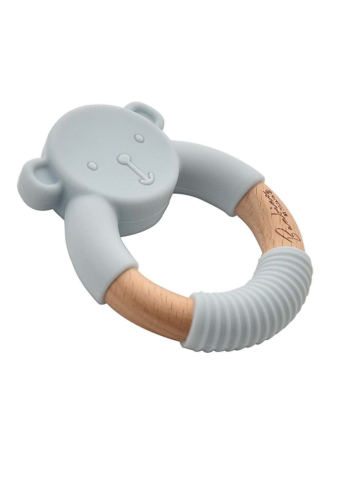 Bambino By Juliana Teddy Teether Blue 1 Shaws Department Stores