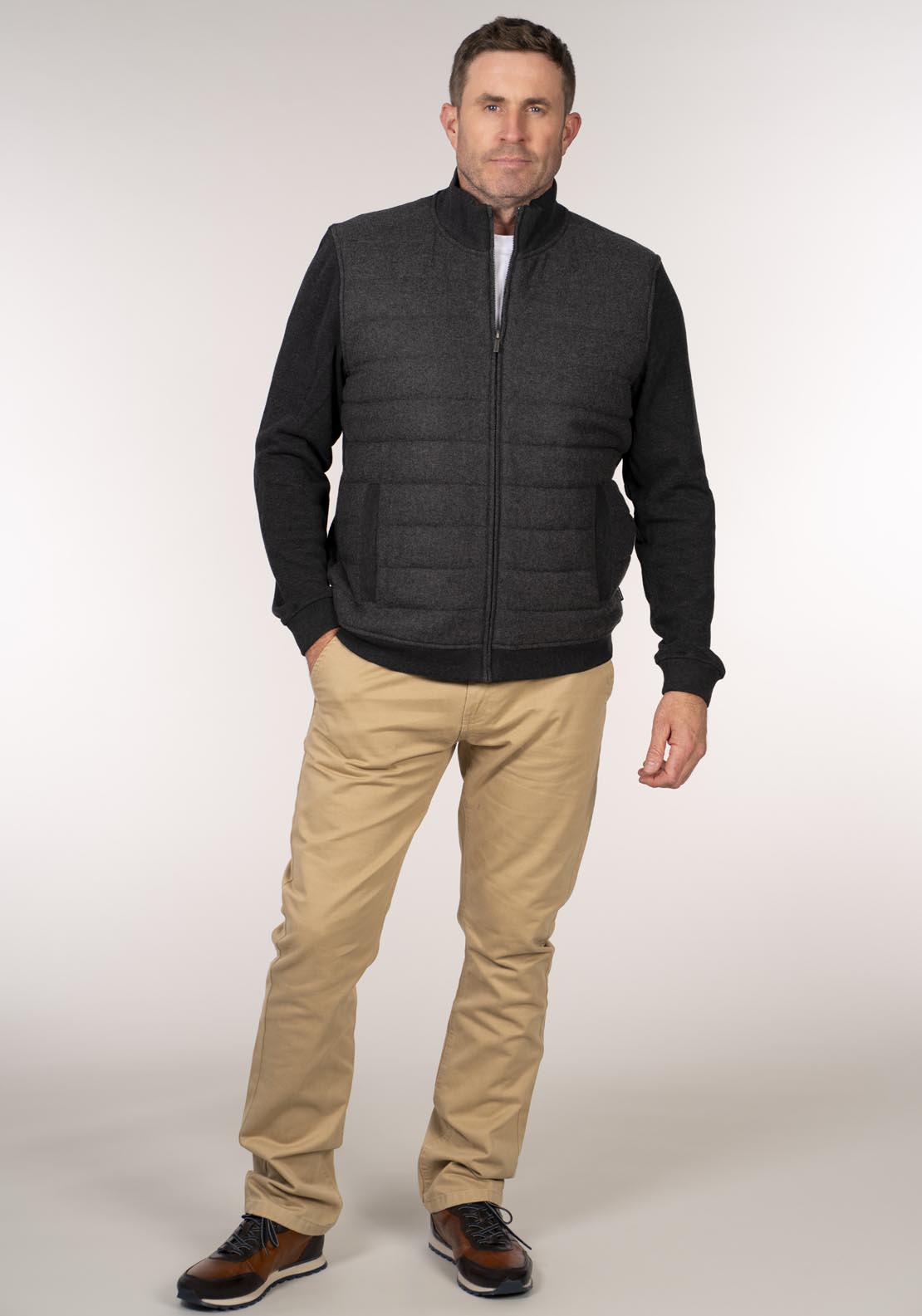 Chris Cayne Hybrid Jacket - Grey 5 Shaws Department Stores