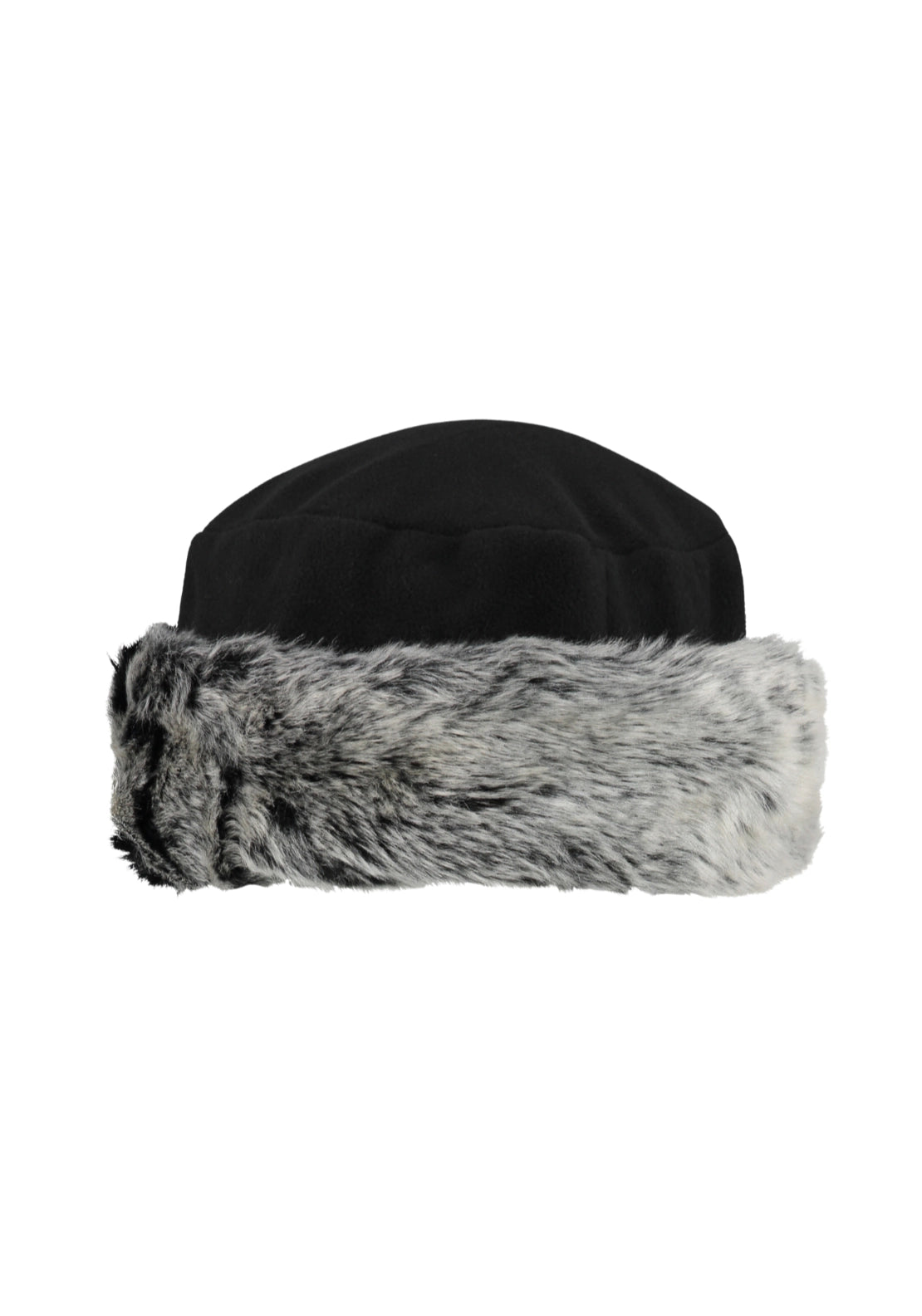 Fleece Cuff Beanie Hat - Black