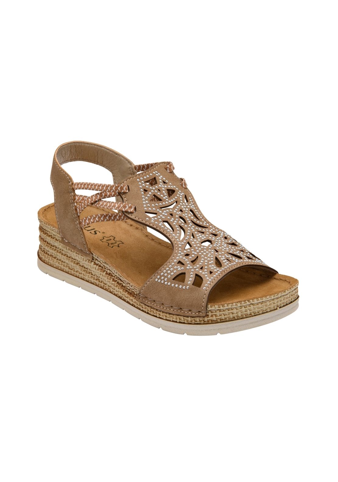 Lotus Pos Cisano Sandal - Taupe 1 Shaws Department Stores