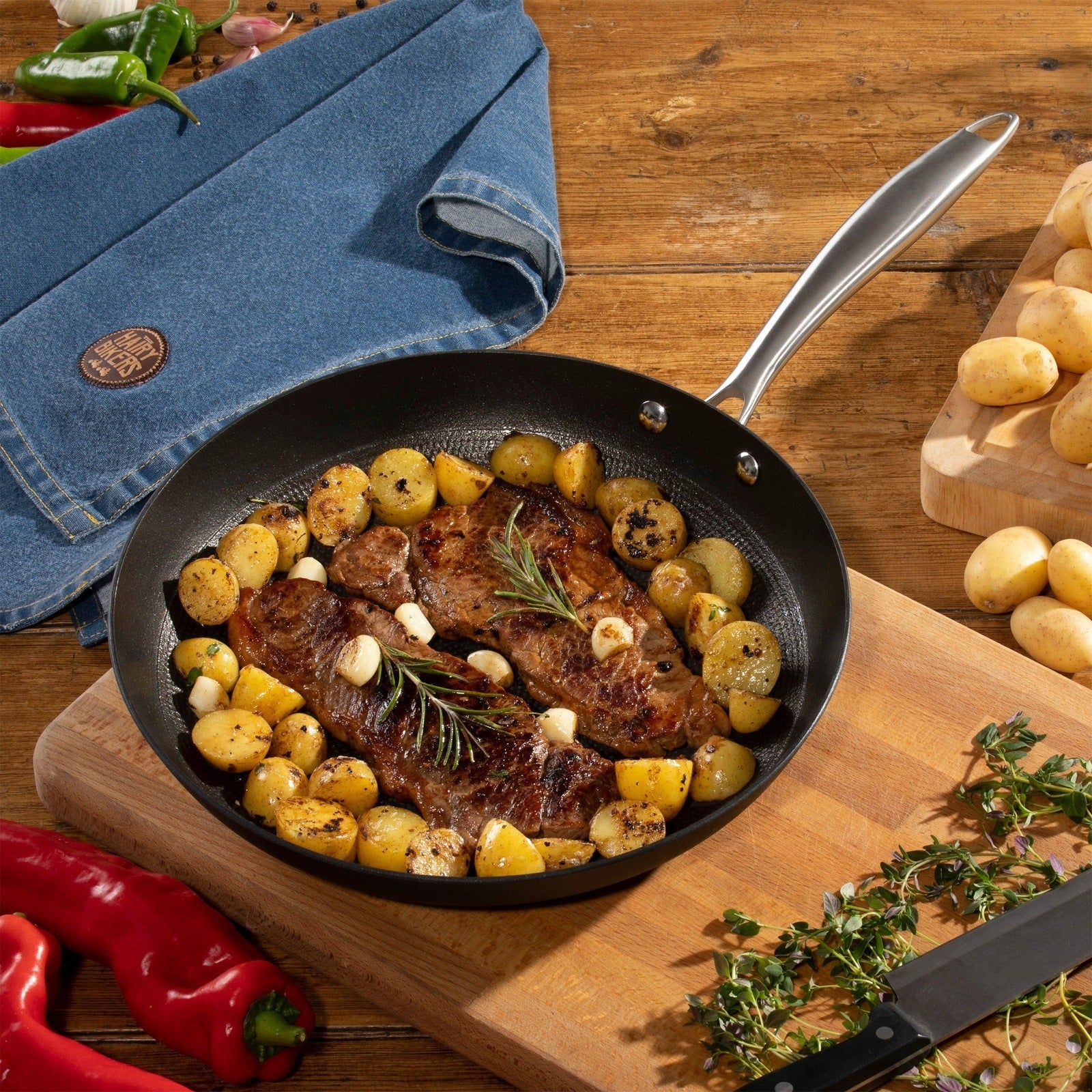 Hairy Bikers Lightweight Cast Iron Pan 2 Shaws Department Stores
