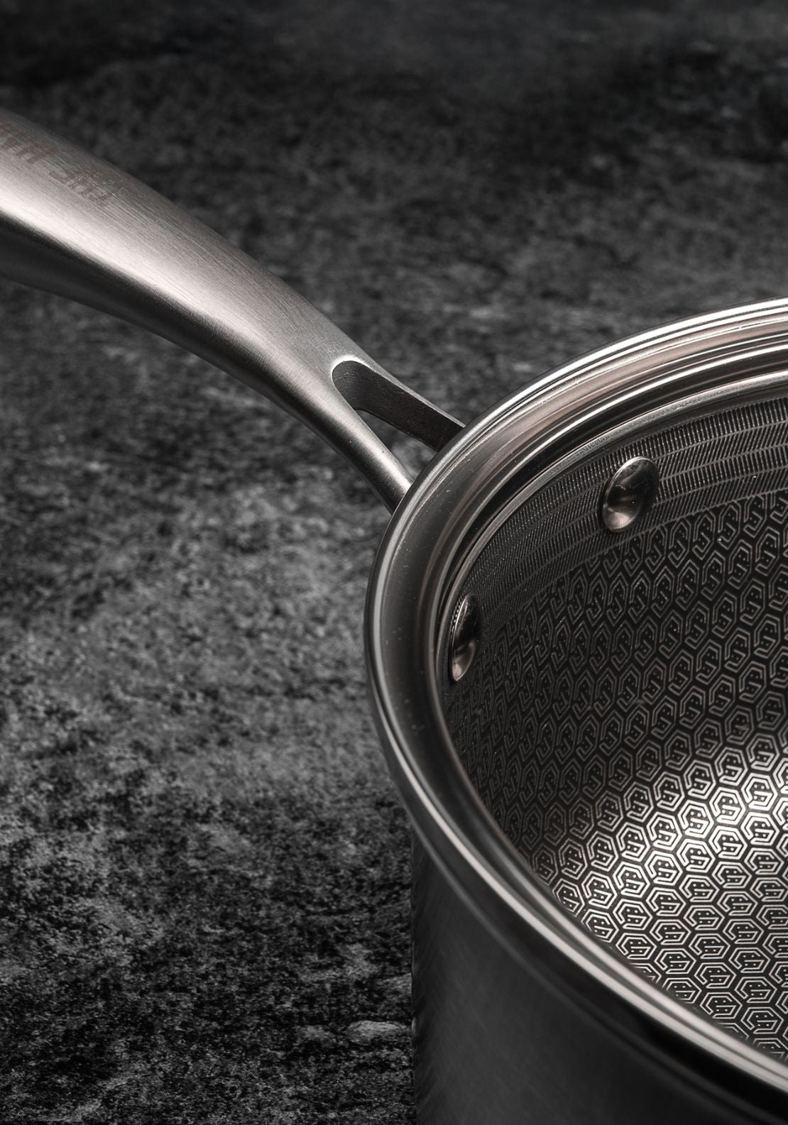 The Hairy Bikers Hairy Bikers Hex Guard 20cm Sauce Pan - Stainless Steel 2 Shaws Department Stores