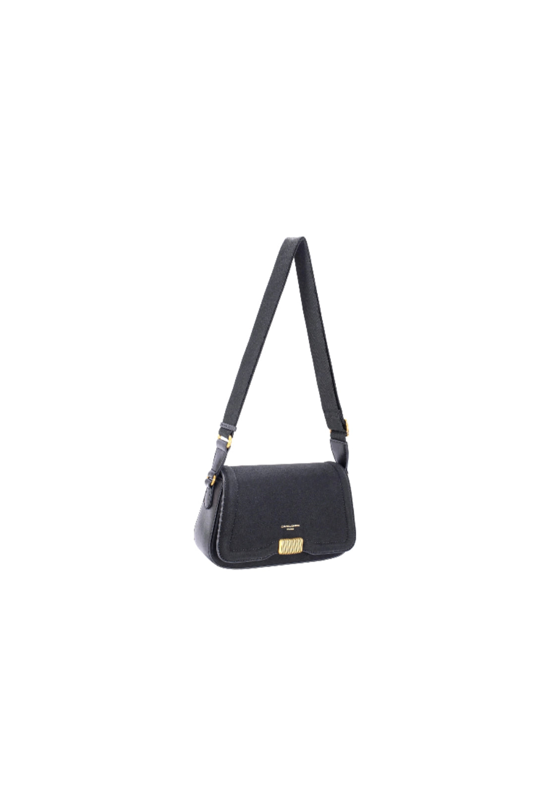 Flap Shoulder Bag - Black