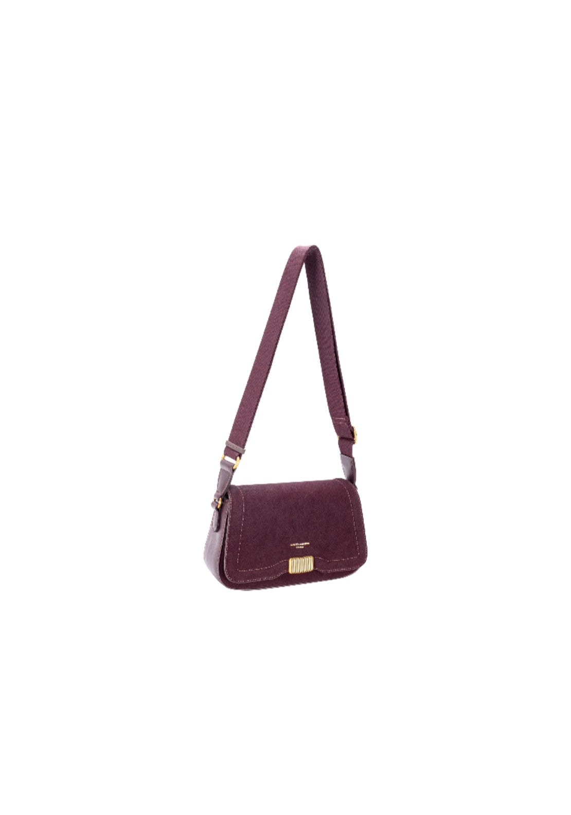 Flap Shoulder Bag - Wine