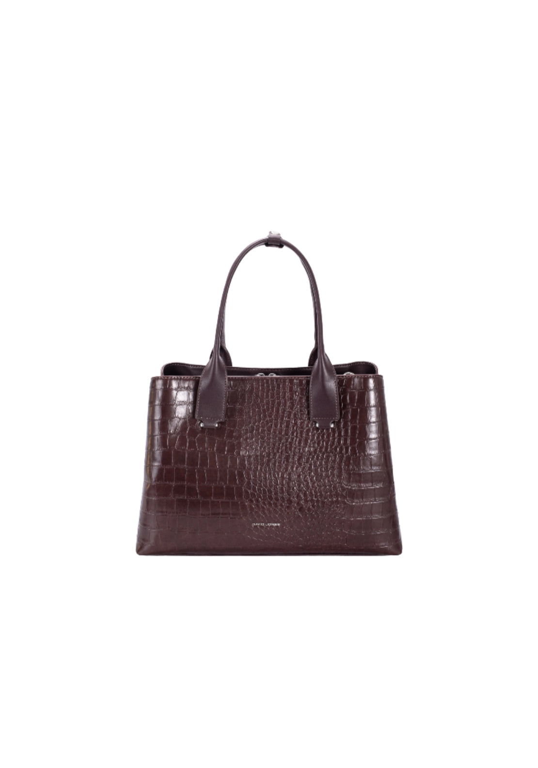 Faux Croc Tote Bag - Hot Chocolate