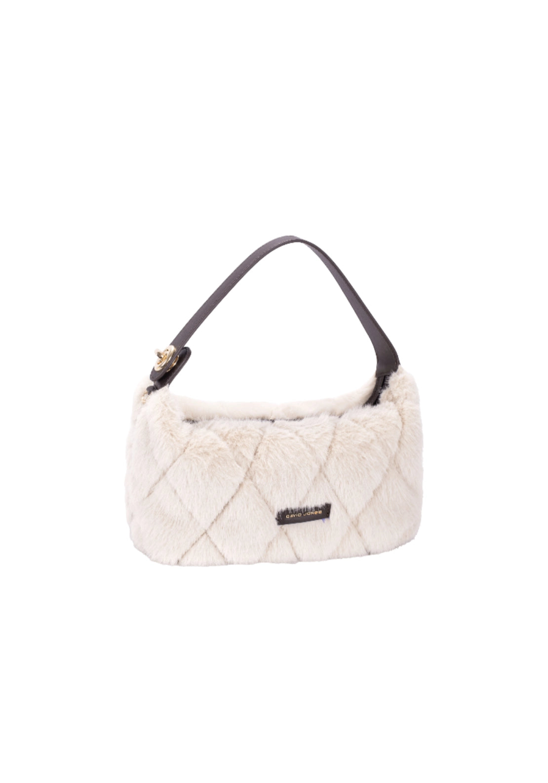 Faux Fur Grab Bag - Beige