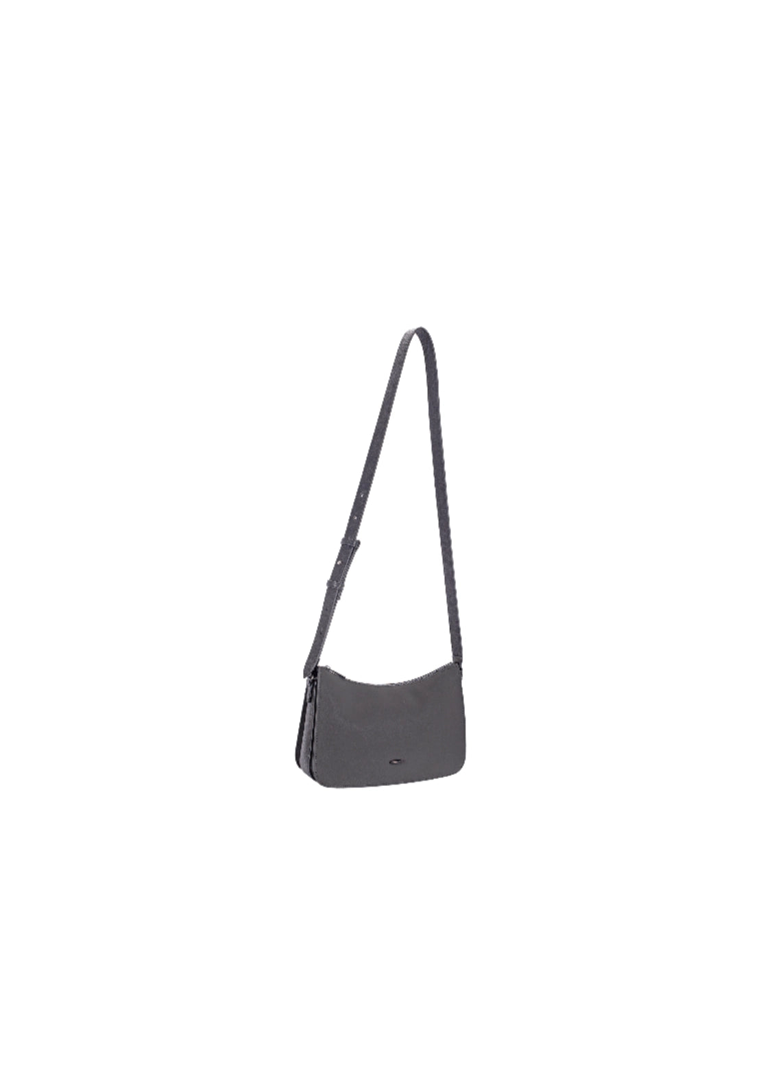 Soft Touch Triple Gusset Shoulder Bag - Jet Black